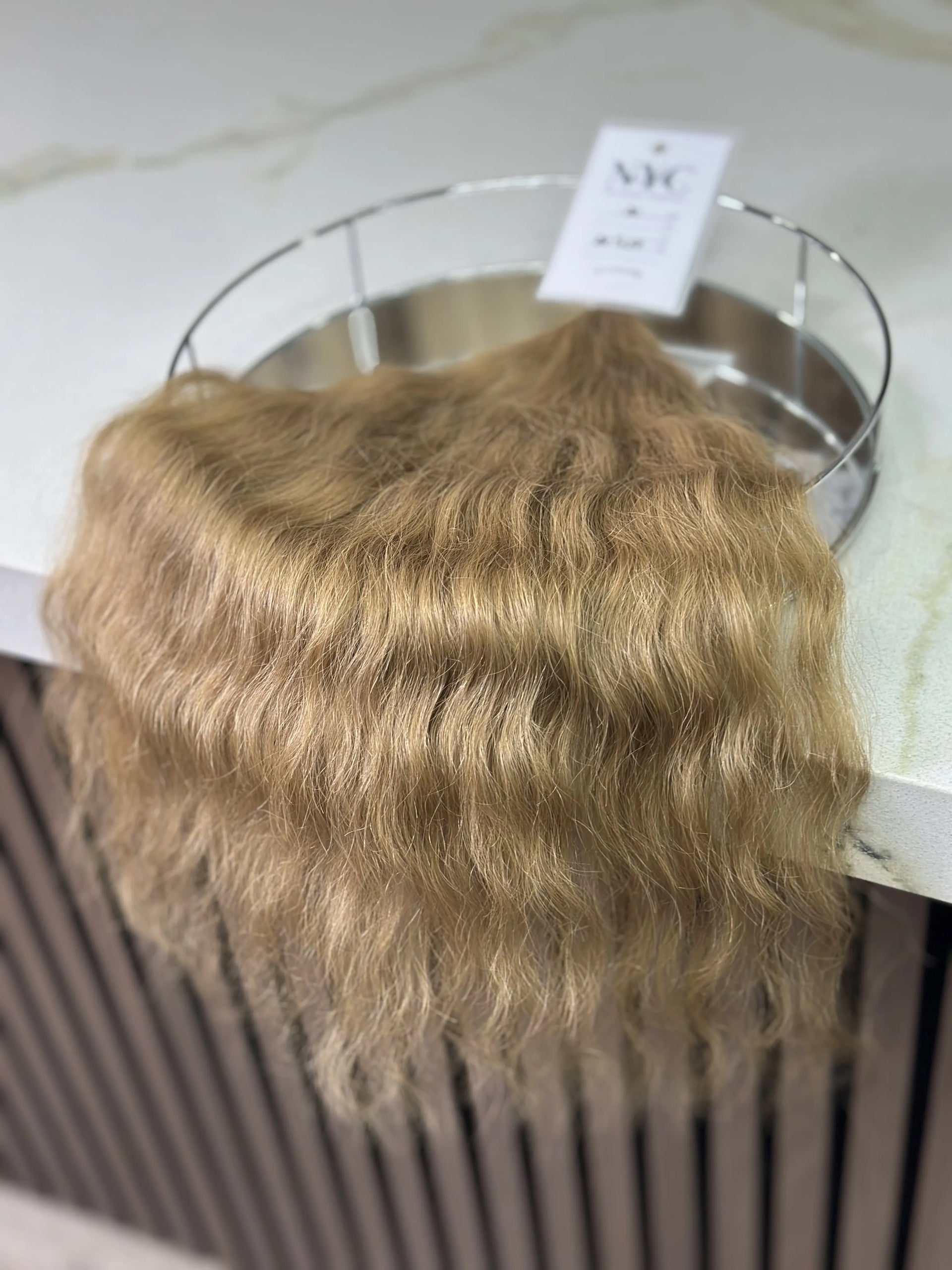 Bulk Slavic hair, colored ,wavy 20 inch: 83g