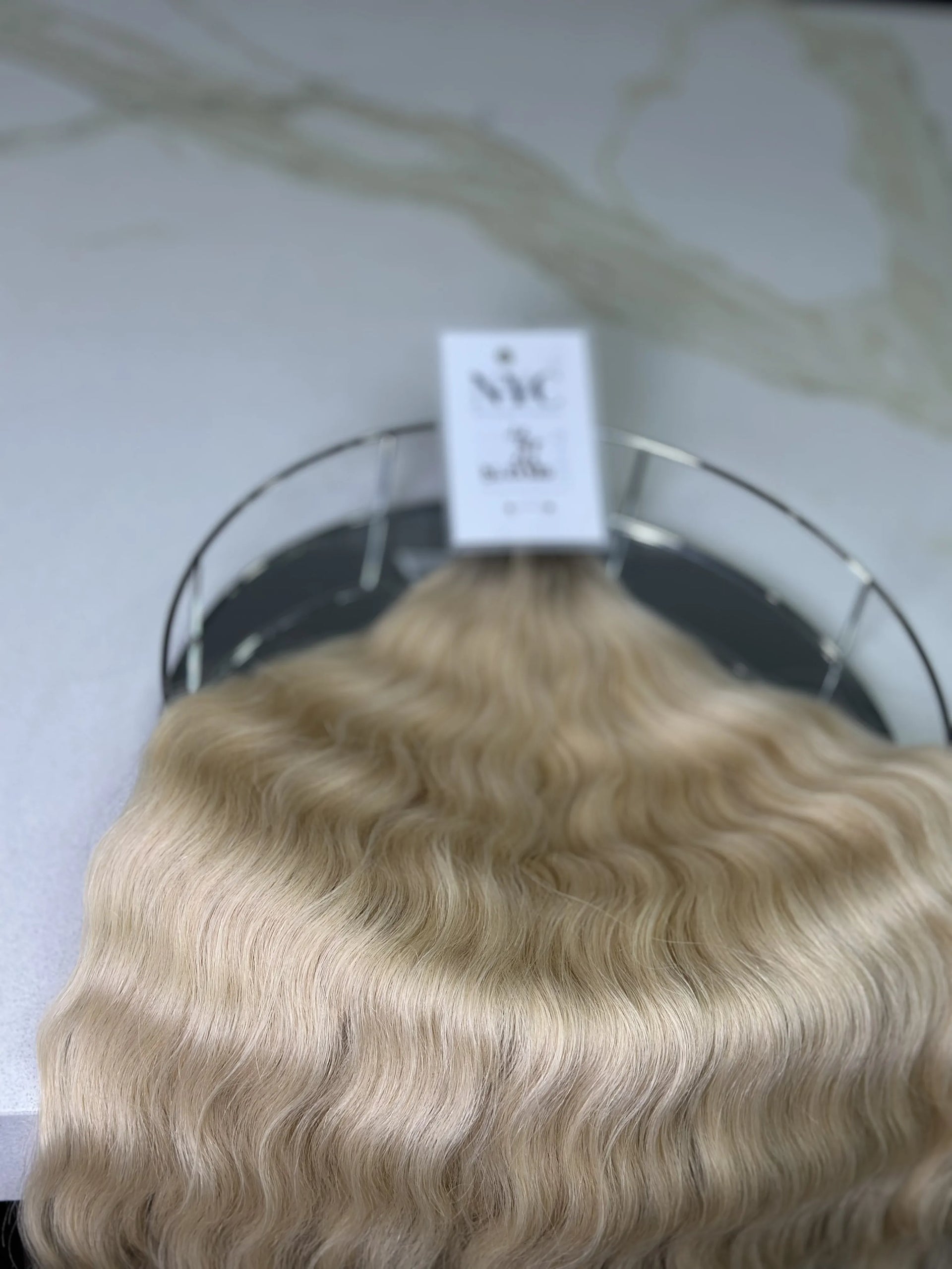 K-tip Slavic hair, colored, wavy 22 inch, 122gr, 195str