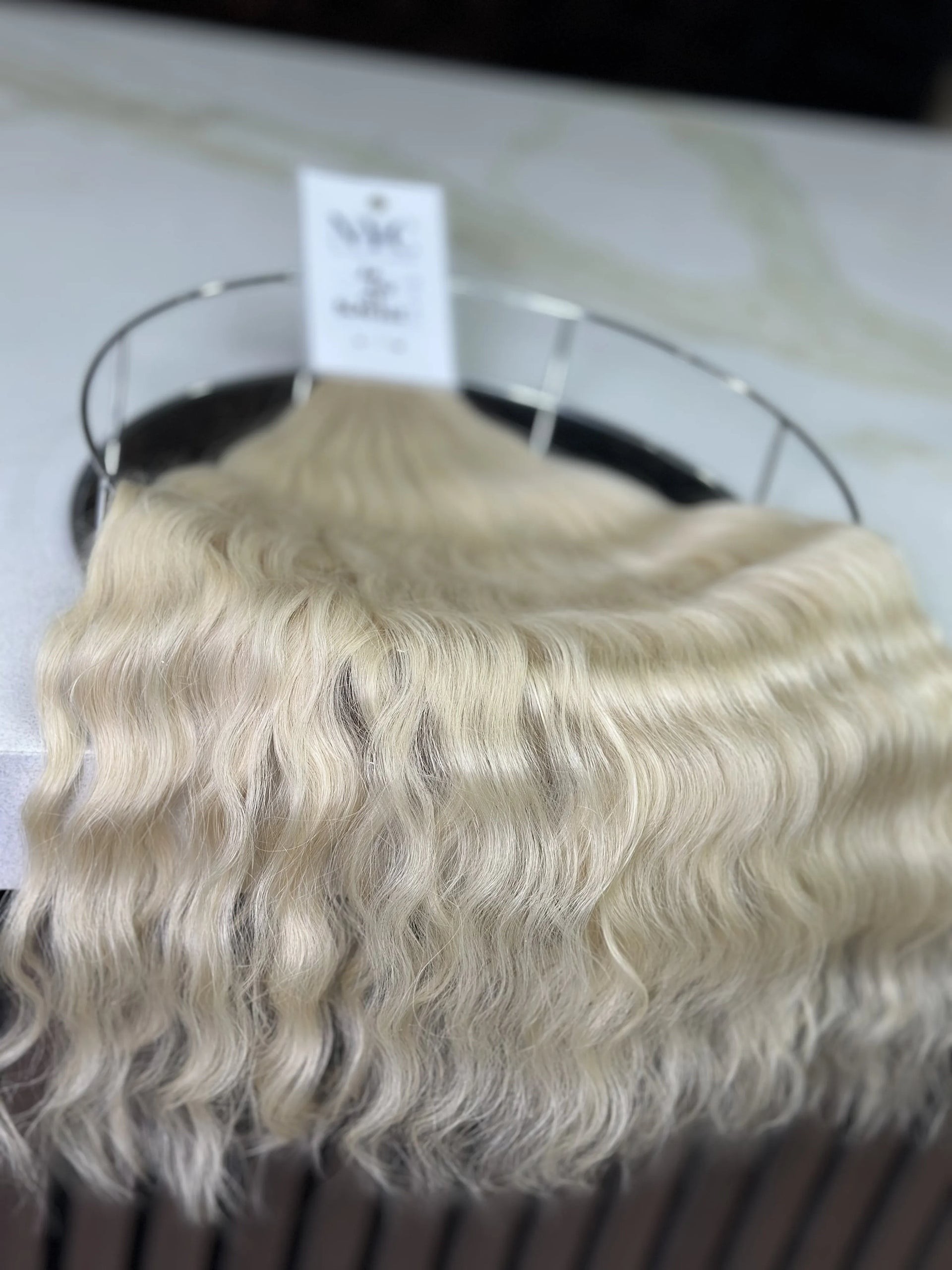 K-tip Slavic hair, colored, curly 20 inch, 138gr, 243str