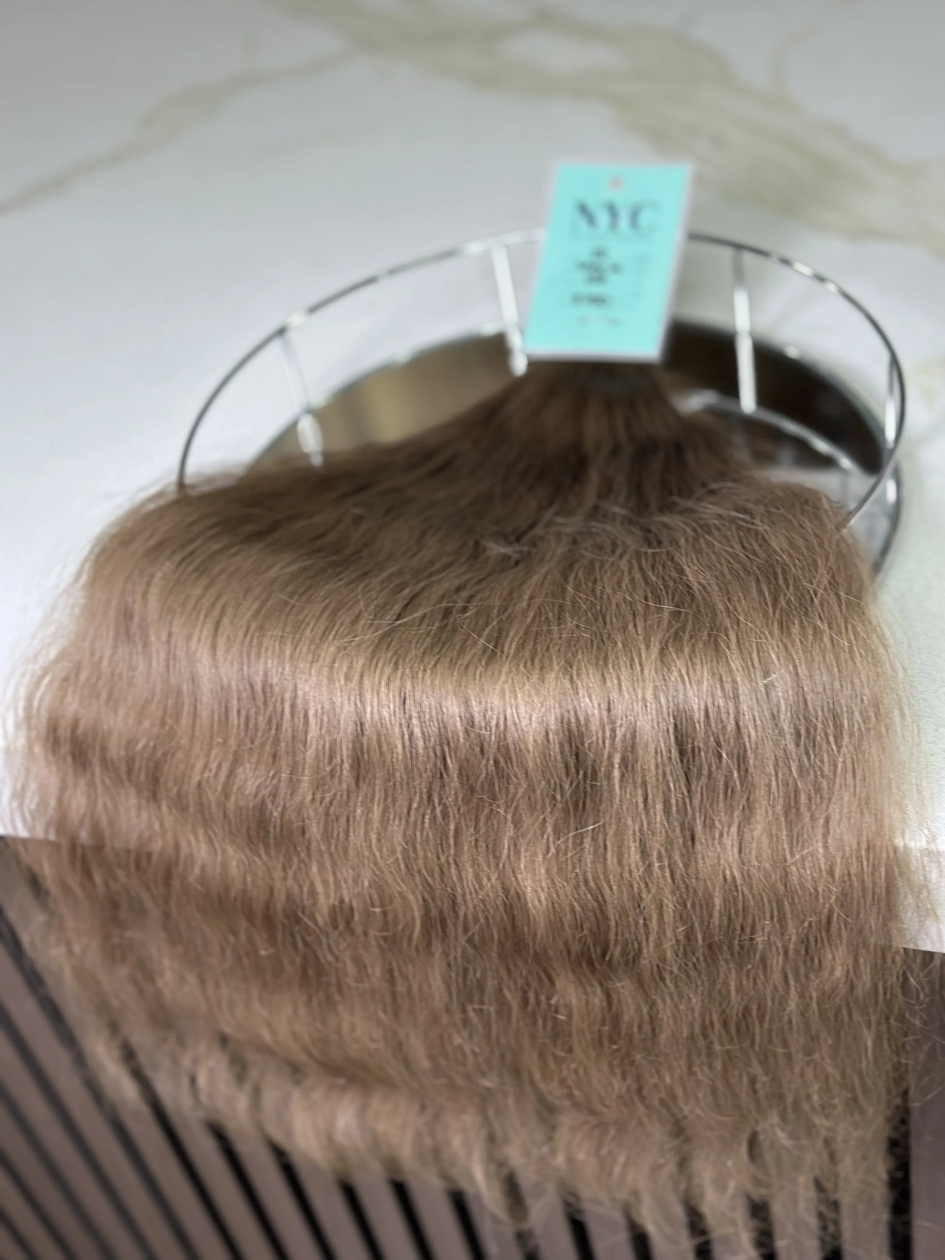 Tape in Slavic hair, colored, wavy 22 inch, 108gr