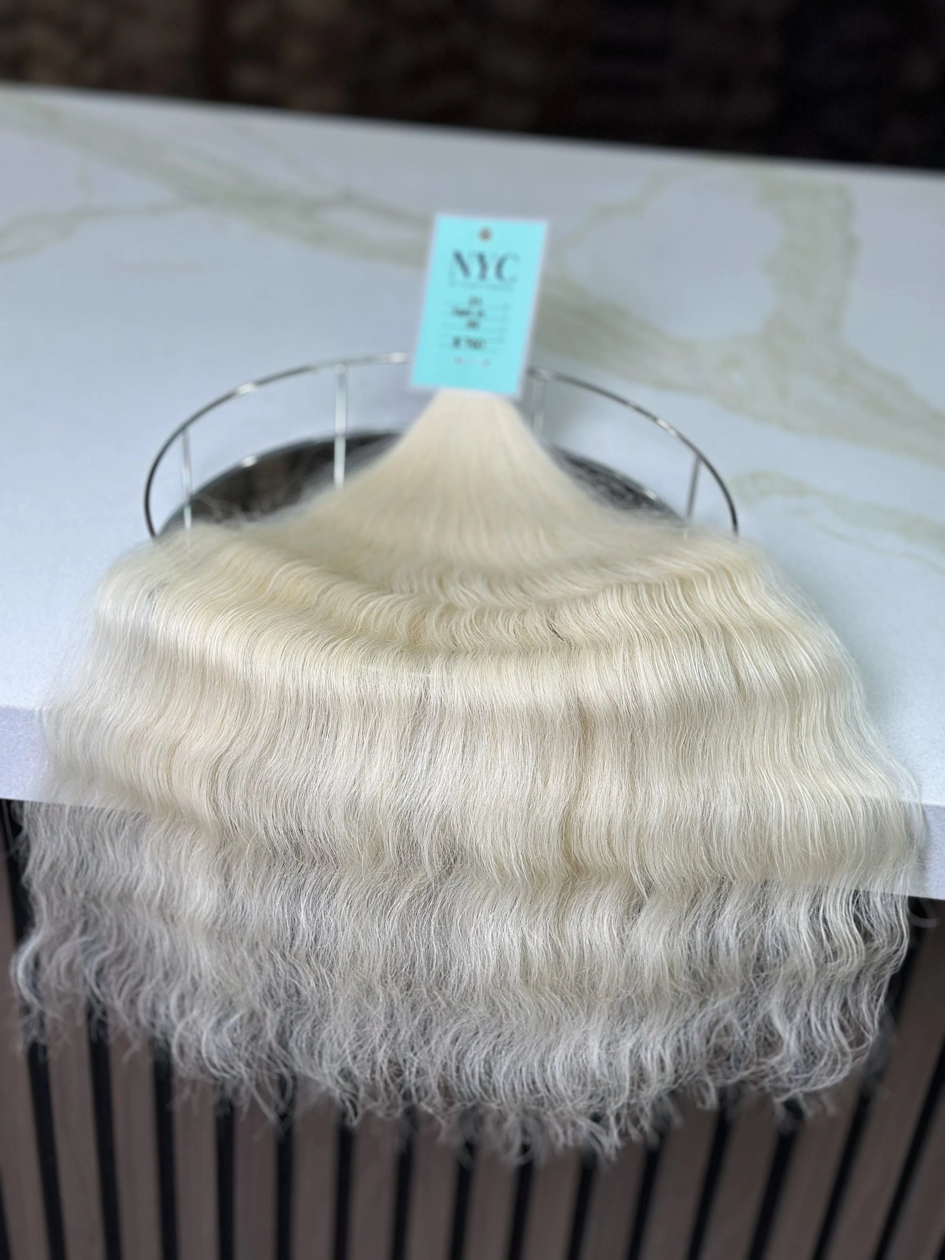 Tape in Slavic hair, colored, wavy 24 inch, 99gr