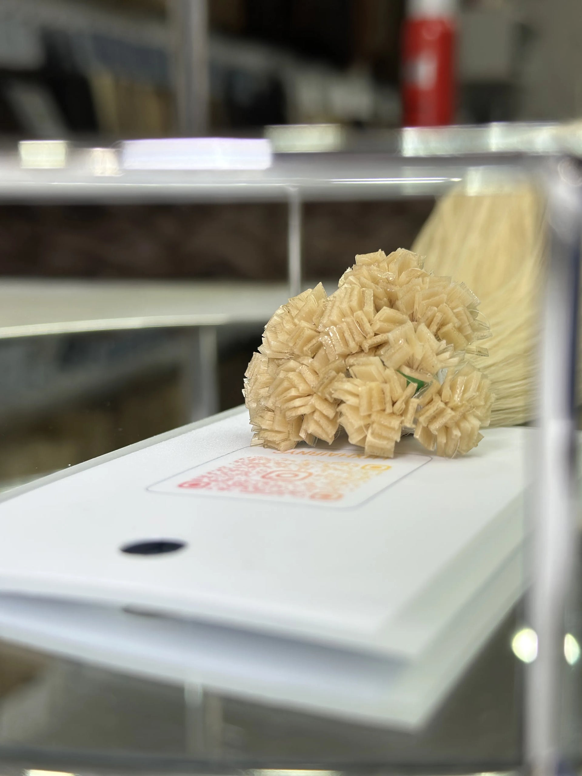 K-tip Slavic hair, colored, wavy 22 inch, 113gr, 179str