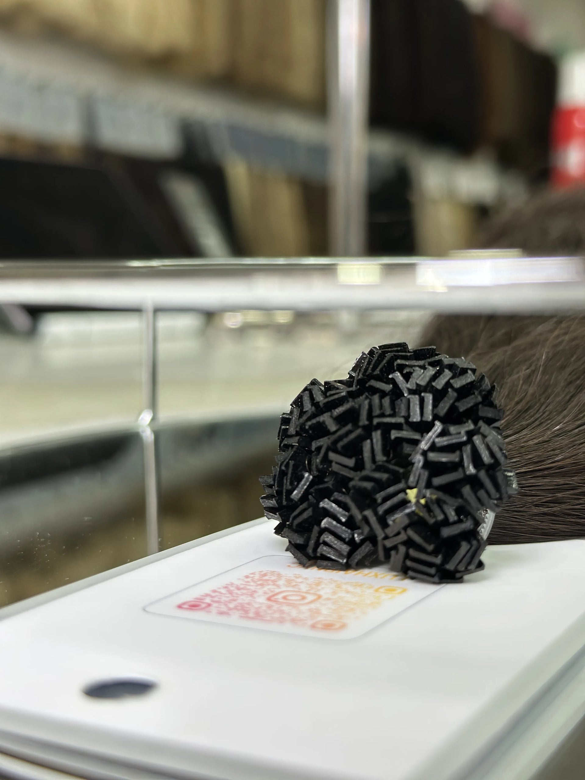 K-tip Slavic hair, colored, wavy 22 inch, 72gr, 141str