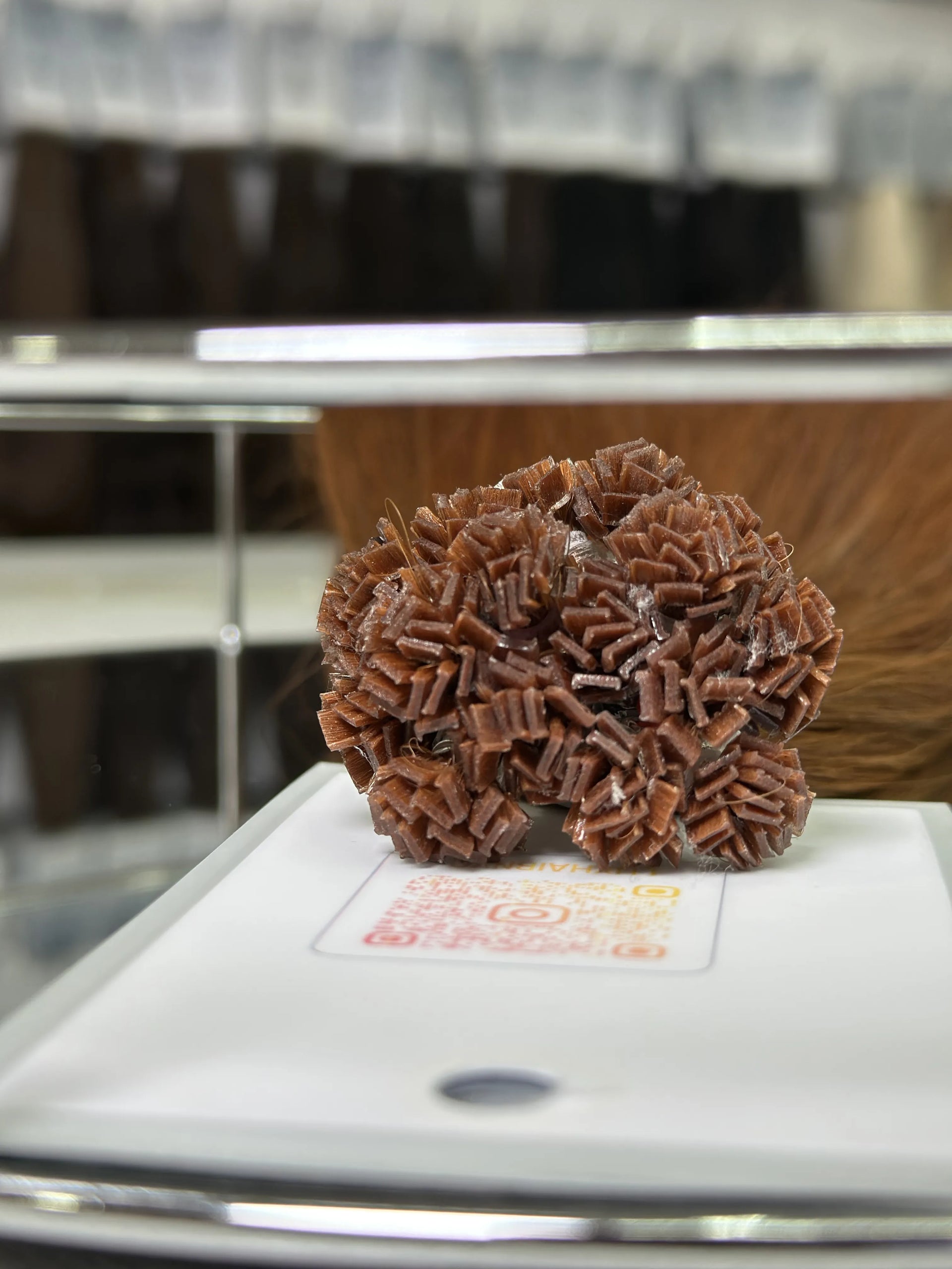 K-tip Slavic hair, colored, wavy 22 inch, 90gr, 190str