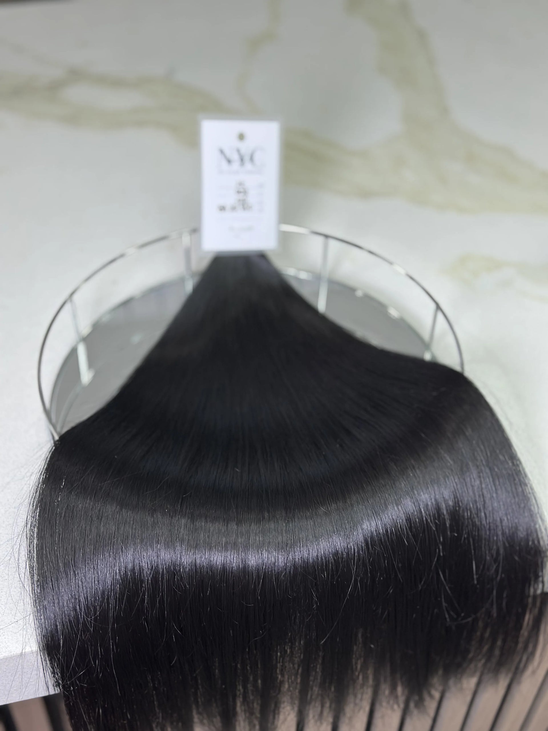 K-tip Slavic hair, colored, straight 22 inch, 122gr, 202str