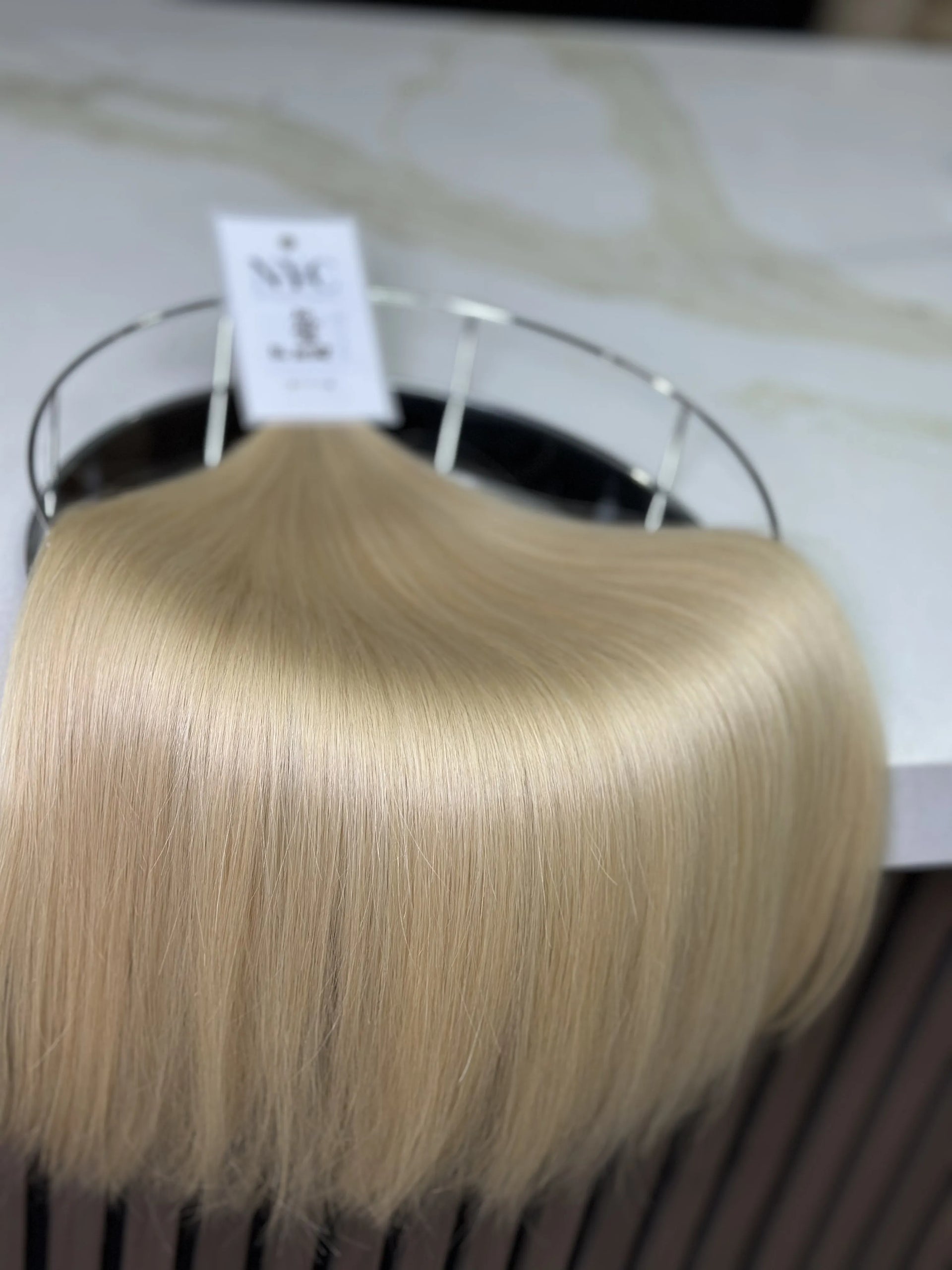 K-tip Slavic hair, colored, straight 20 inch, 126gr, 225 str