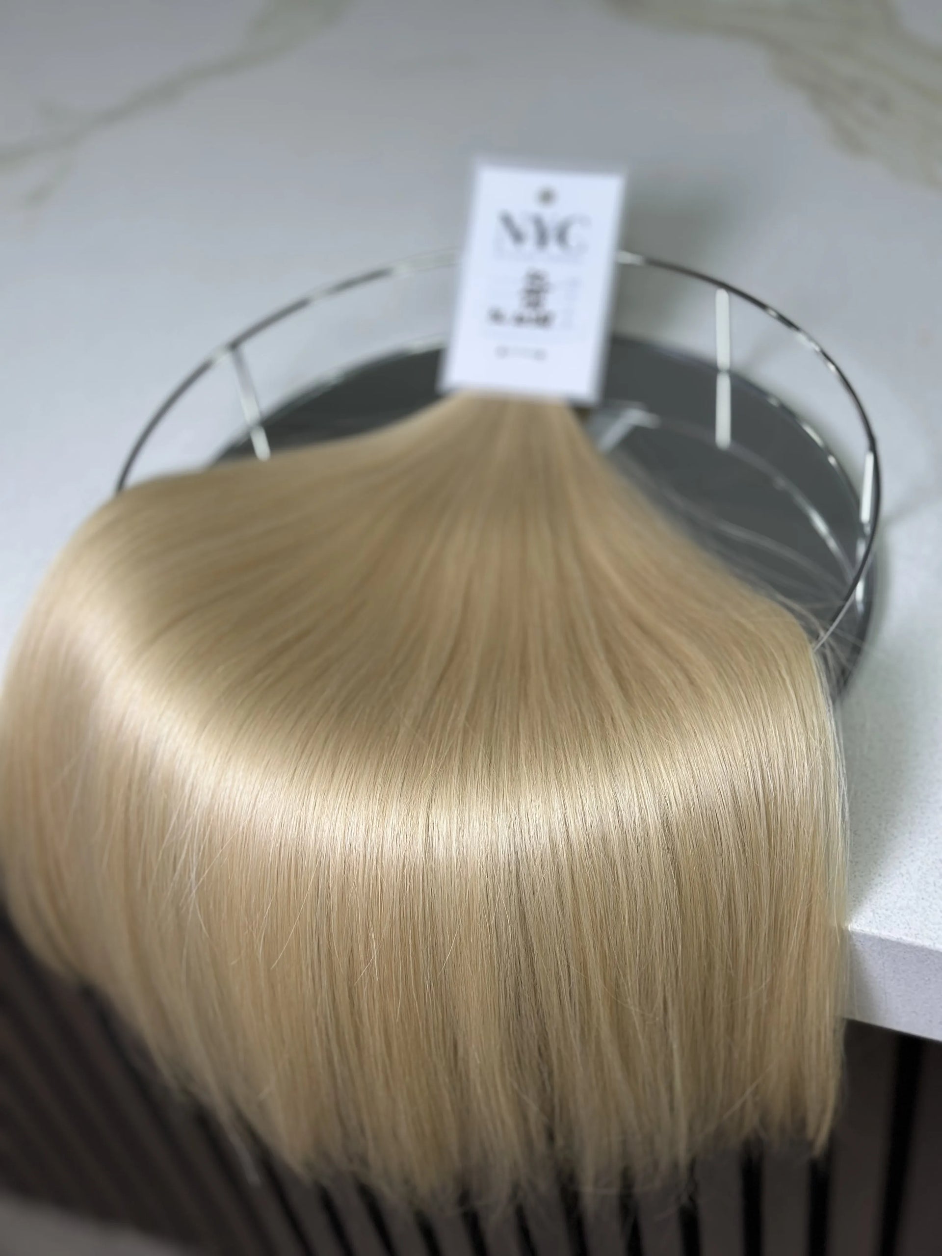 K-tip Slavic hair, colored, straight 20 inch, 126gr, 225 str