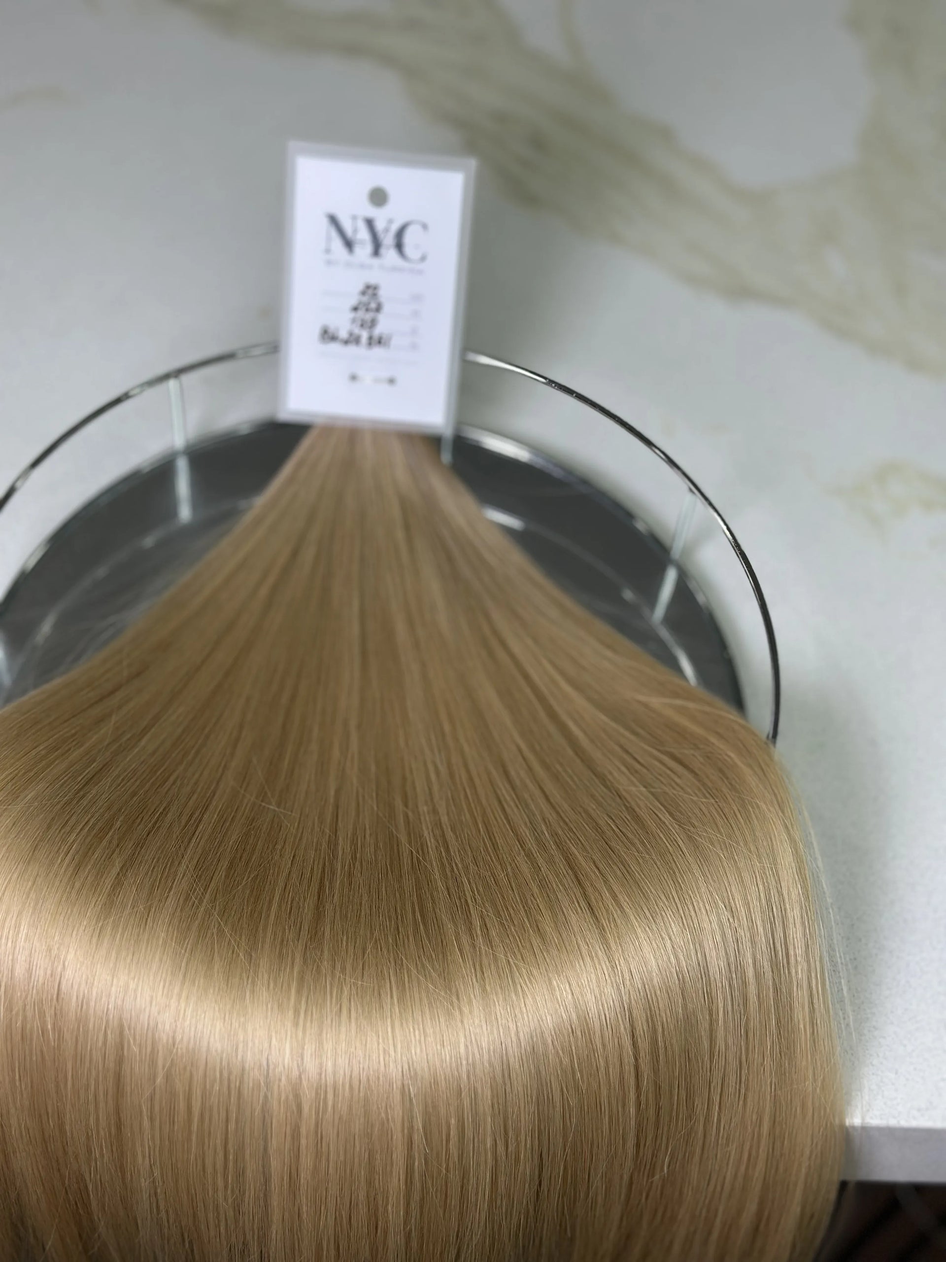 K-tip Slavic hair, colored, straight 22 inch, 139gr, 257 str