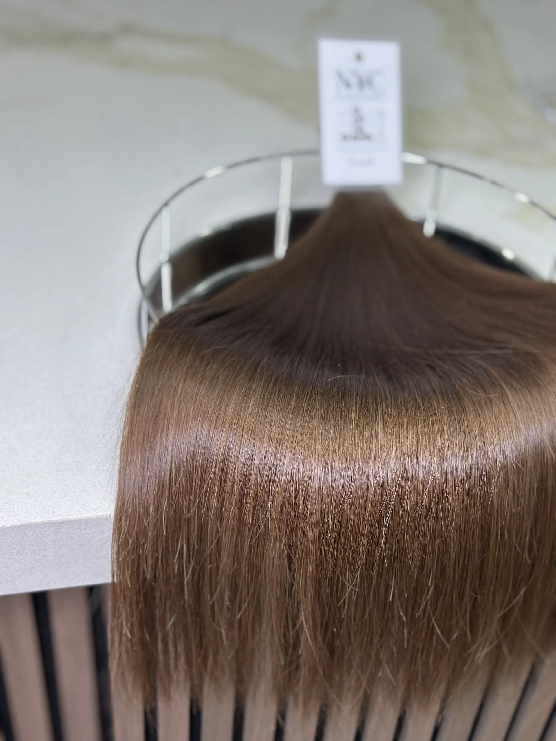 K-tip Slavic hair, colored, straight 22 inch, 132gr, 230str