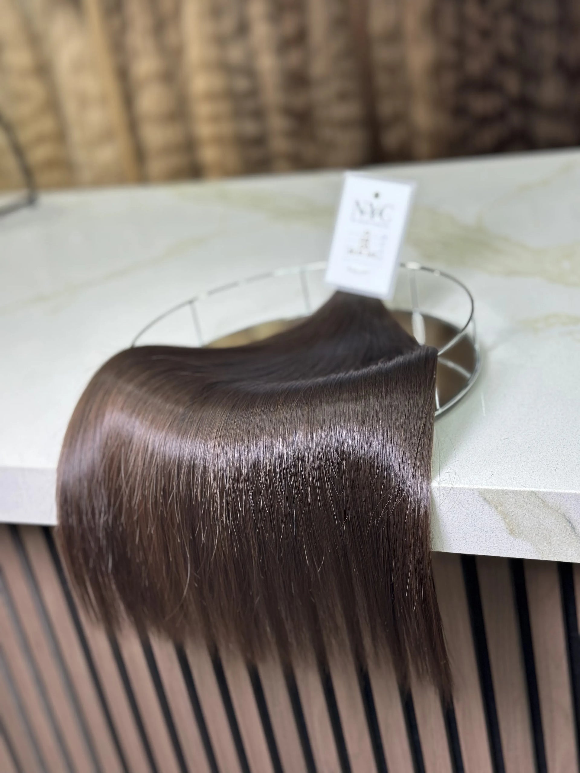 K-tip Slavic hair, colored, straight 22 inch, 133gr, 219str