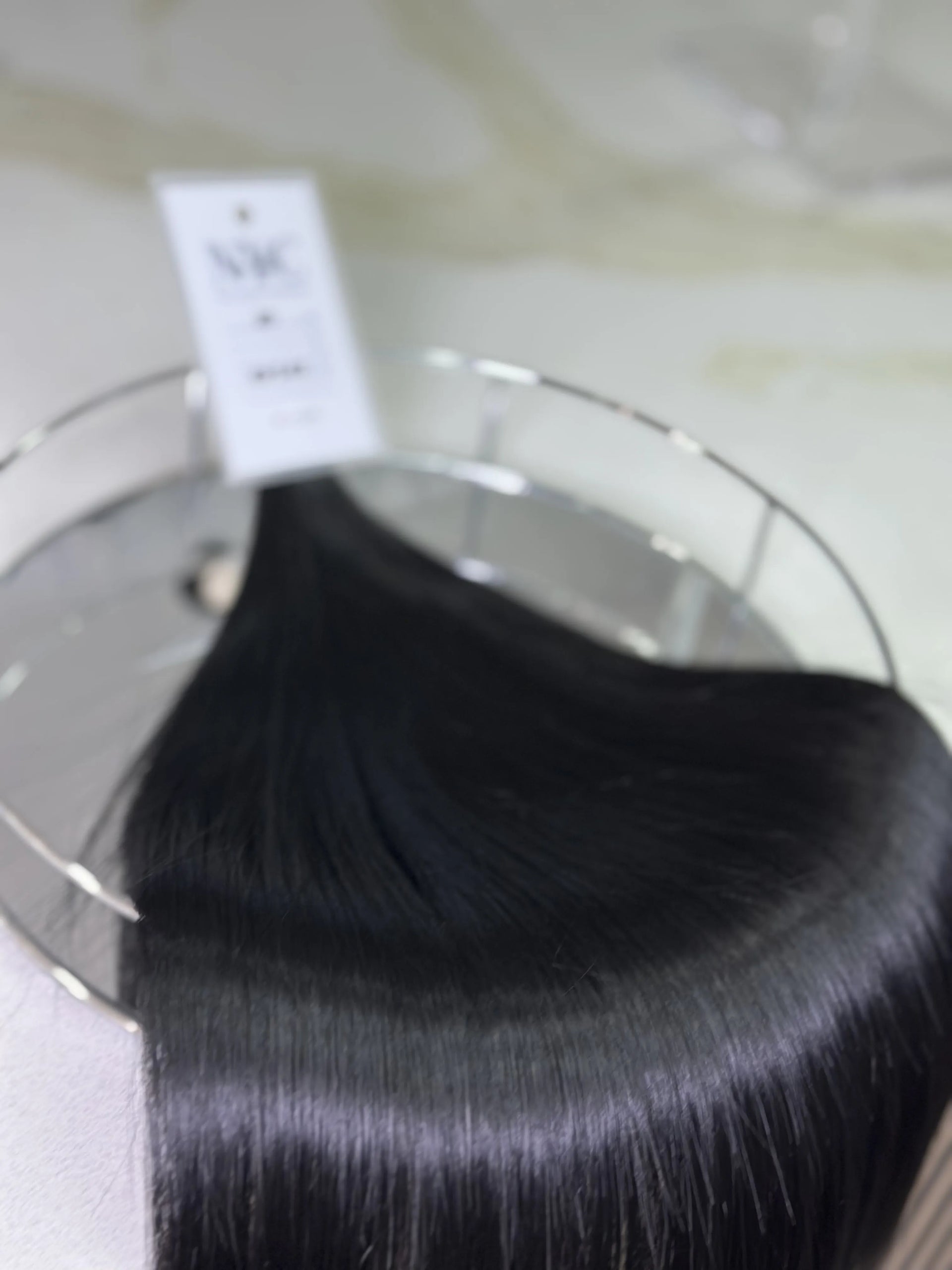 Bulk Slavic hair, colored, straight 20 inch: 109g