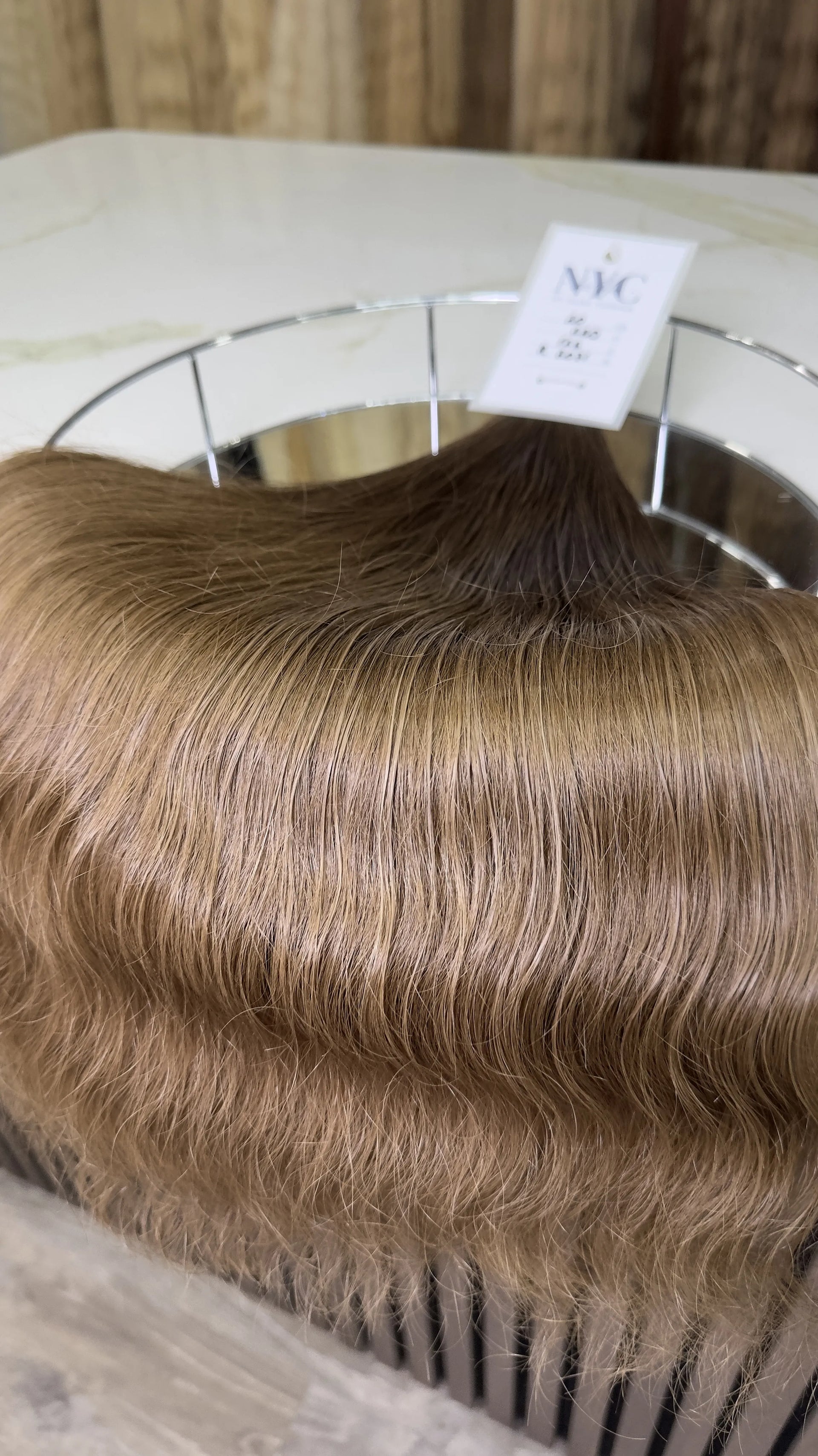 K-tip Slavic hair, colored, wavy 20 inch, 126gr, 220 str