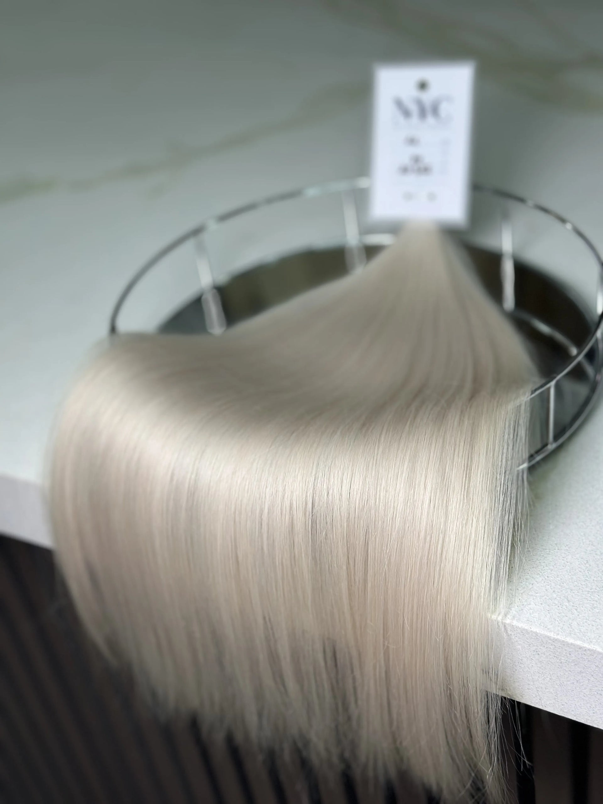 Bulk Slavic hair, colored, straight 22 inch: 98g