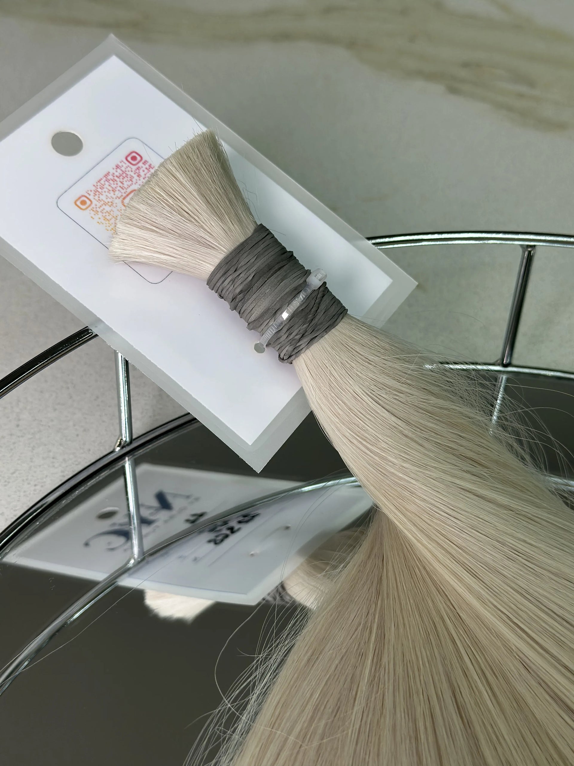 Bulk Slavic hair, colored, straight 22 inch: 98g