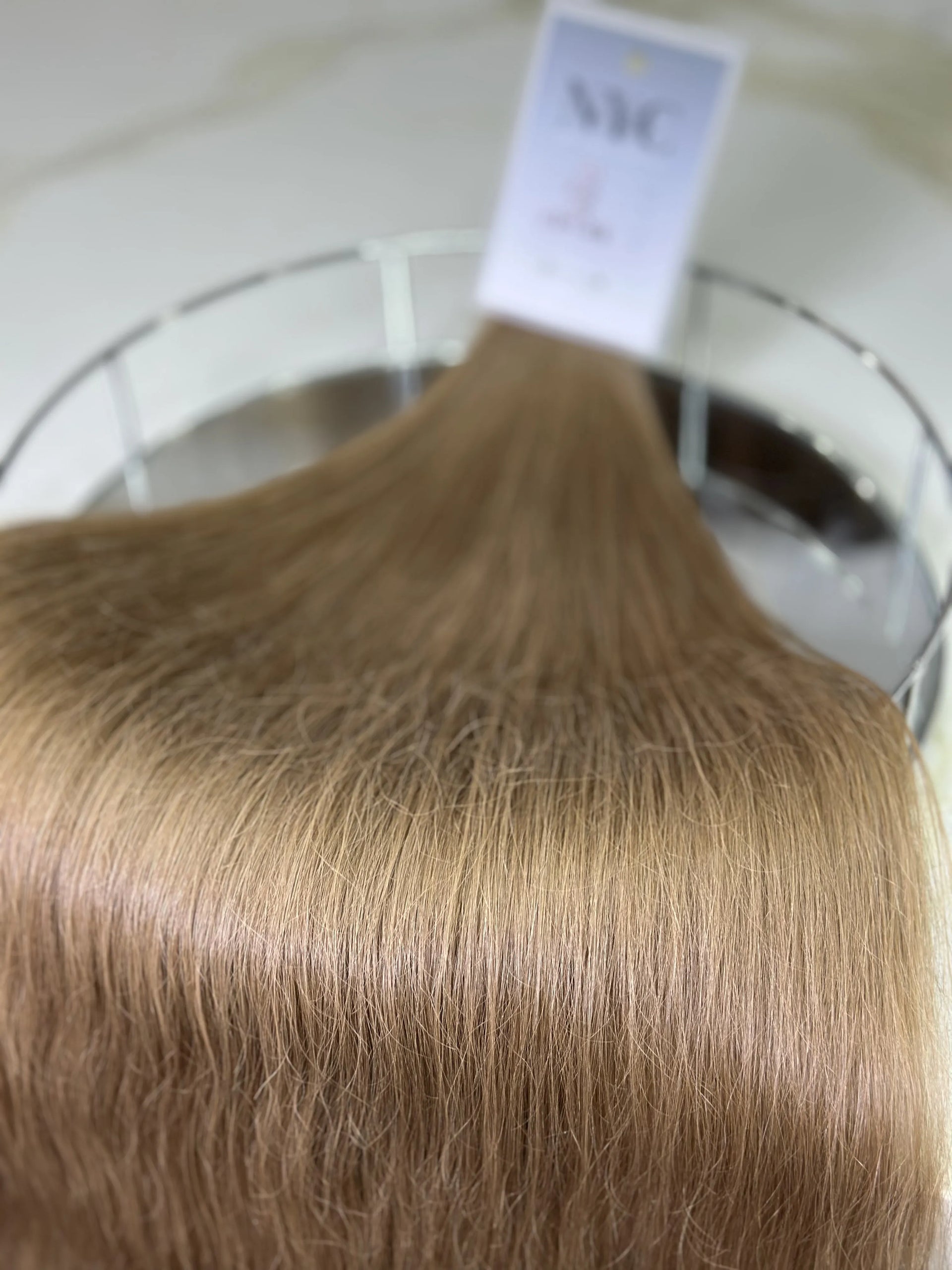 K-tip Slavic hair, colored, wavy 24 inch, 1115gr, 210str