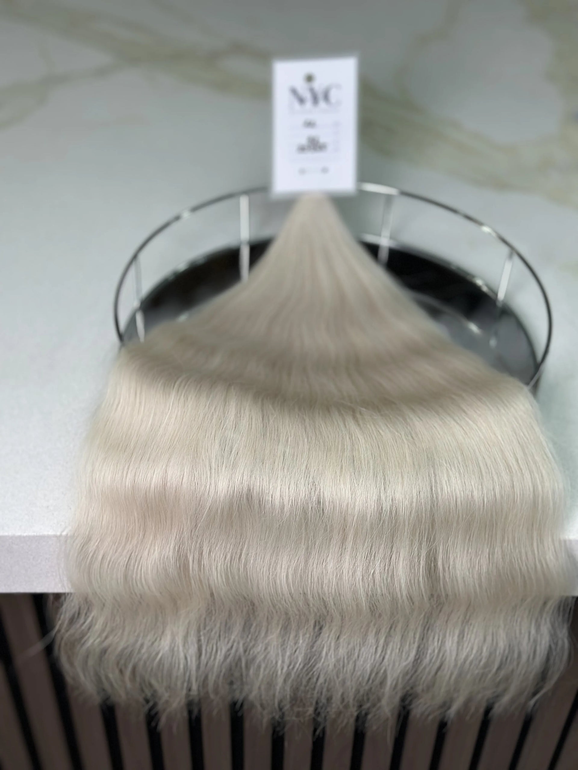 Bulk Slavic hair, colored ,wavy 22 inch: 97g