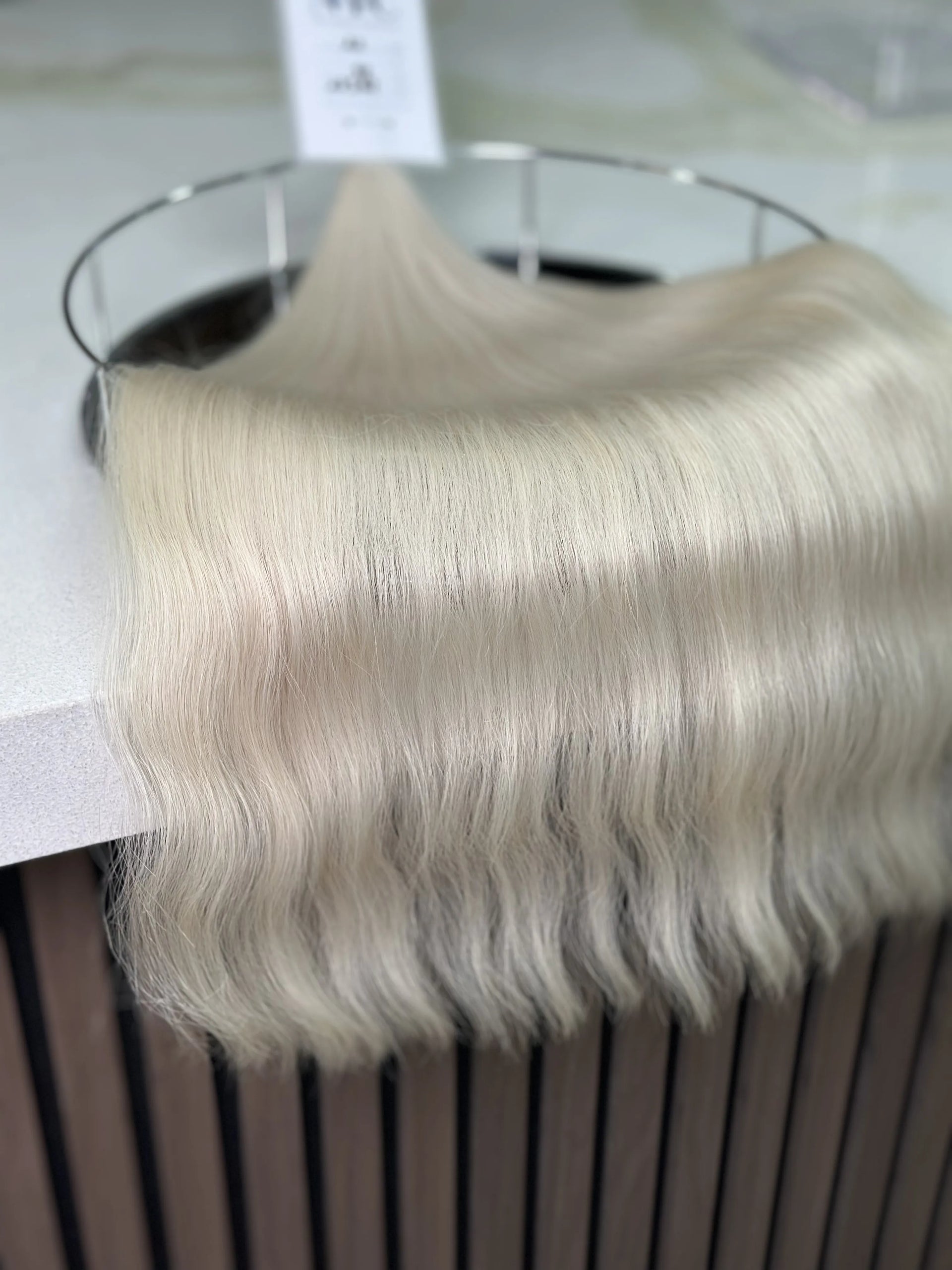 Bulk Slavic hair, colored ,wavy 22 inch: 97g