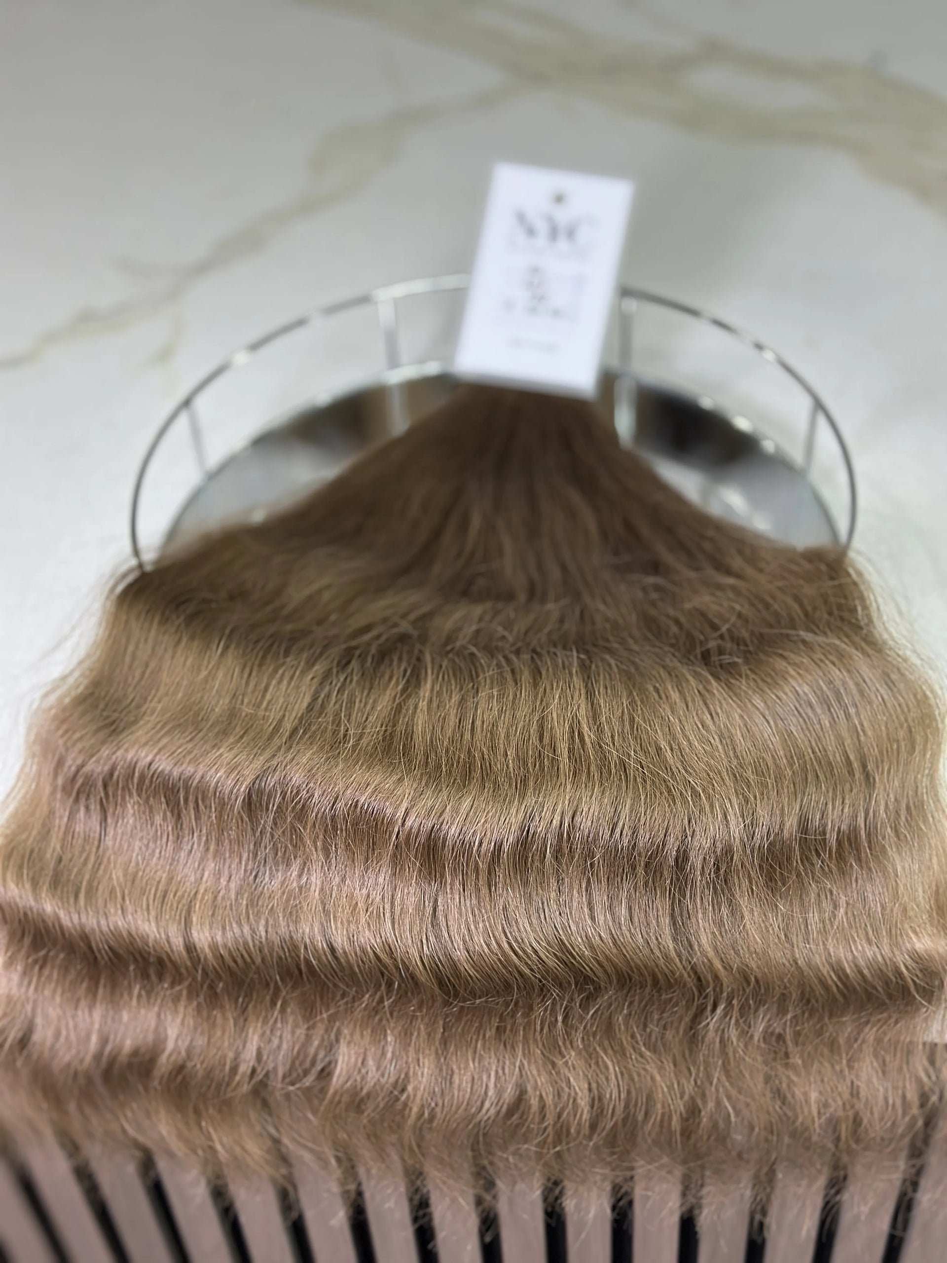 K-tip Slavic hair, colored, wavy 20 inch, 125gr, 207str