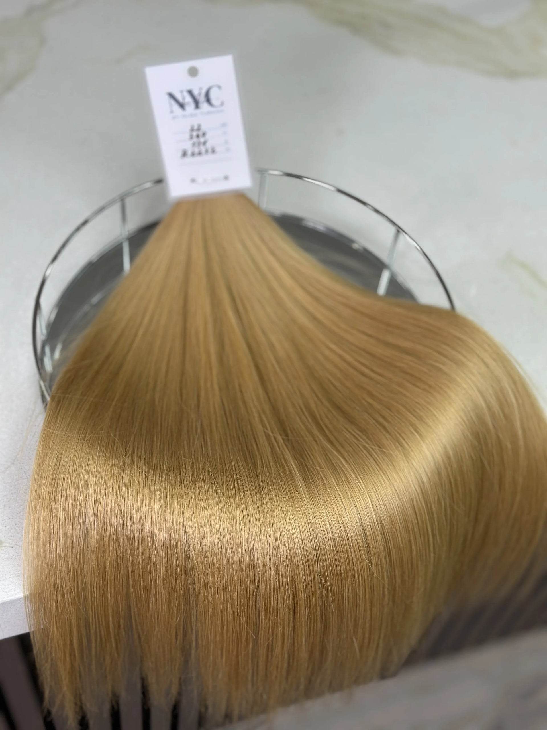 K-tip Slavic hair, colored, straight 22 inch, 171gr, 364 str