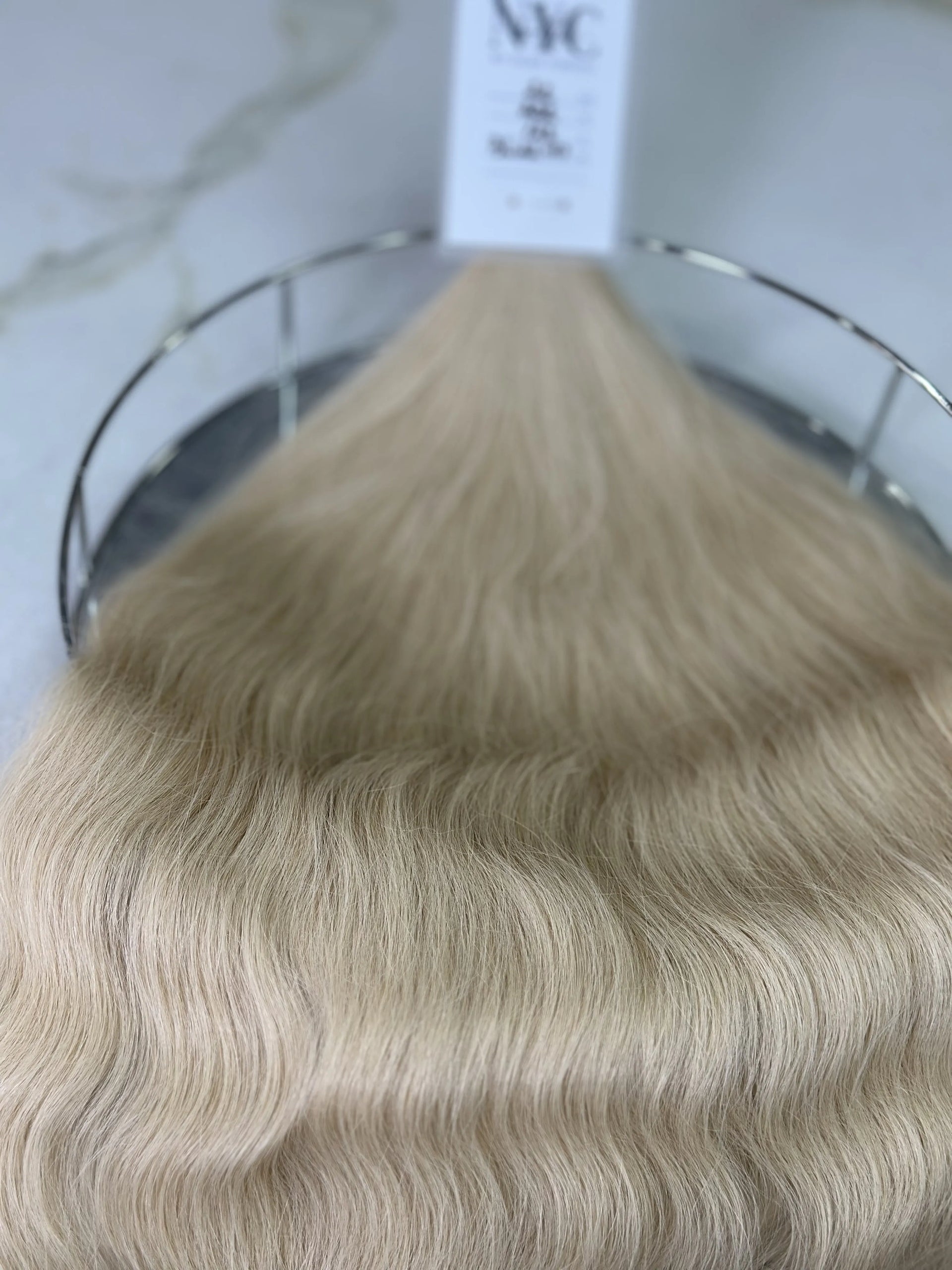 K-tip Slavic hair, colored, wavy 22 inch, 123gr, 202 str