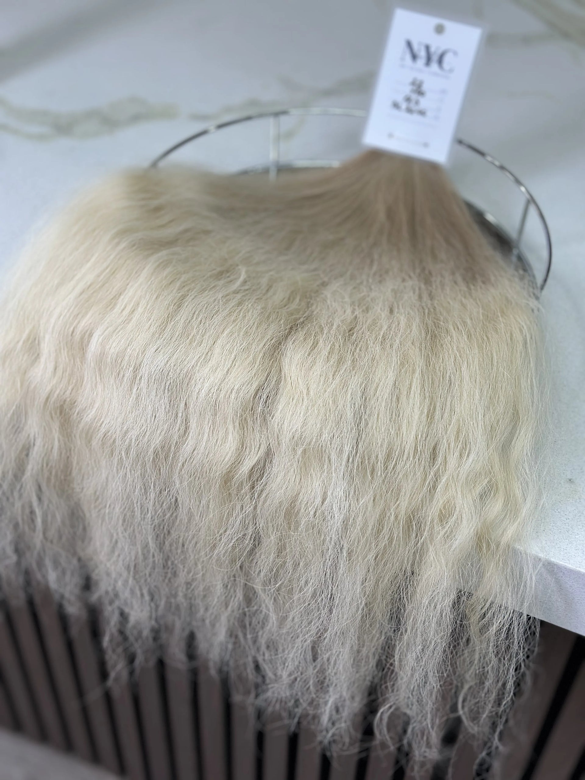 K-tip Slavic hair, colored, curly 22 inch, 123gr, 190str