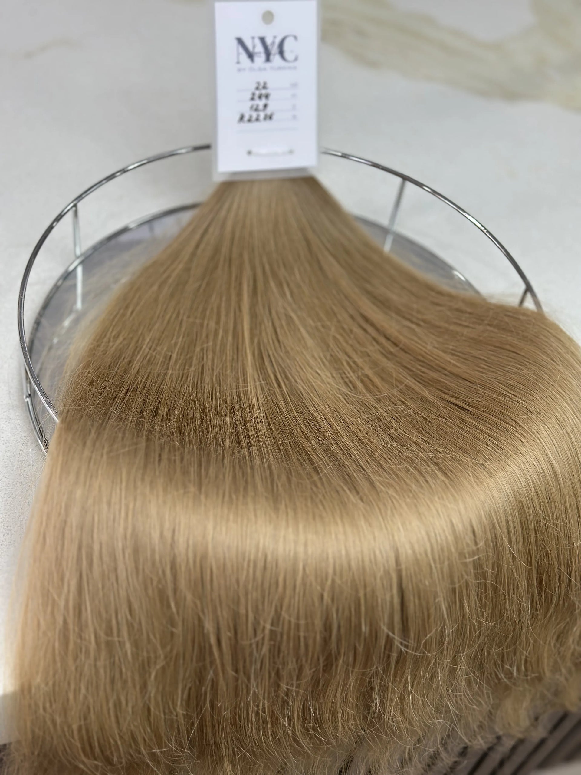 K-tip Slavic hair, colored, wavy 22 inch, 129gr, 244 str