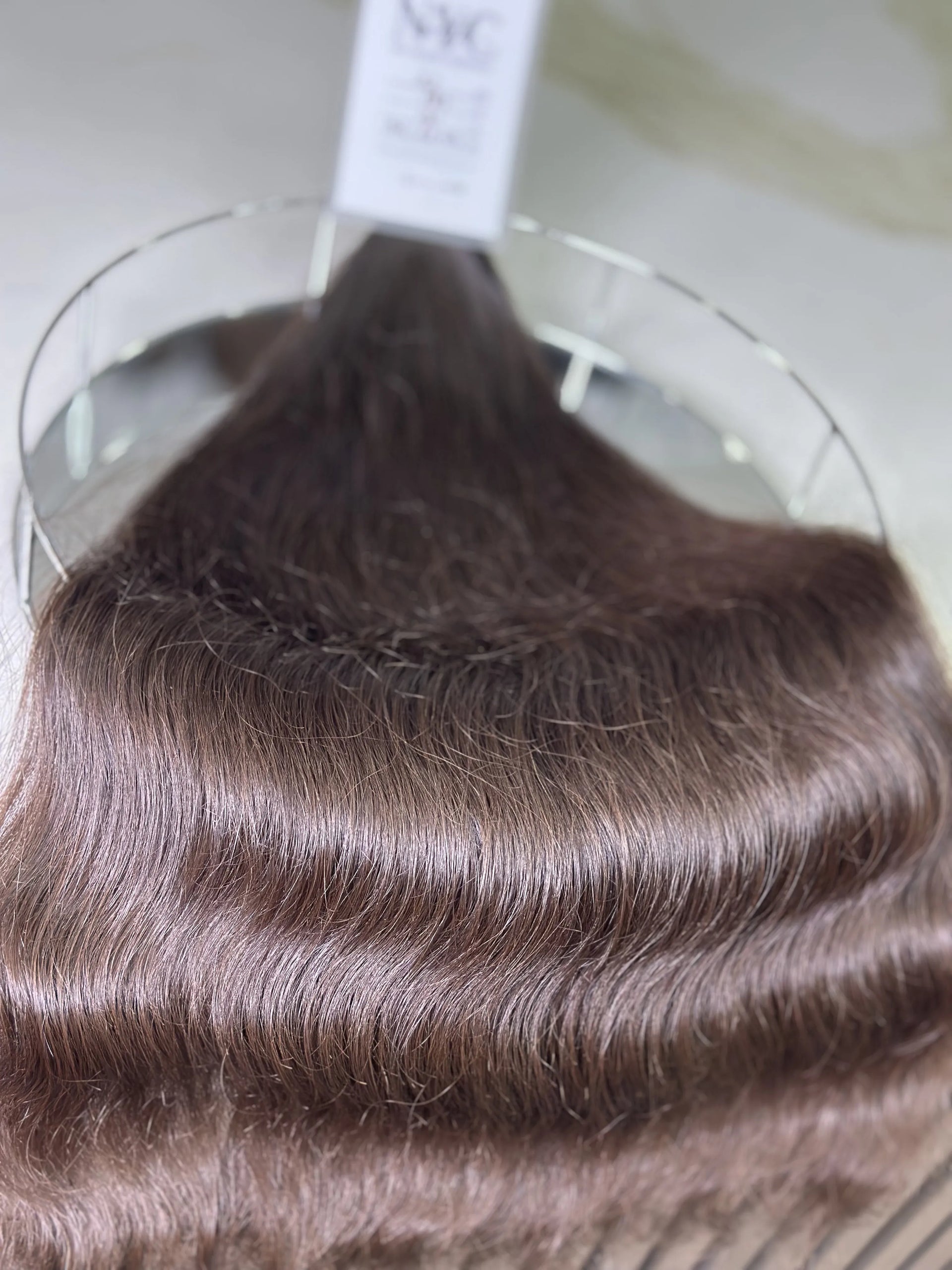 K-tip Slavic hair, colored, wavy 22 inch, 131gr, 197str