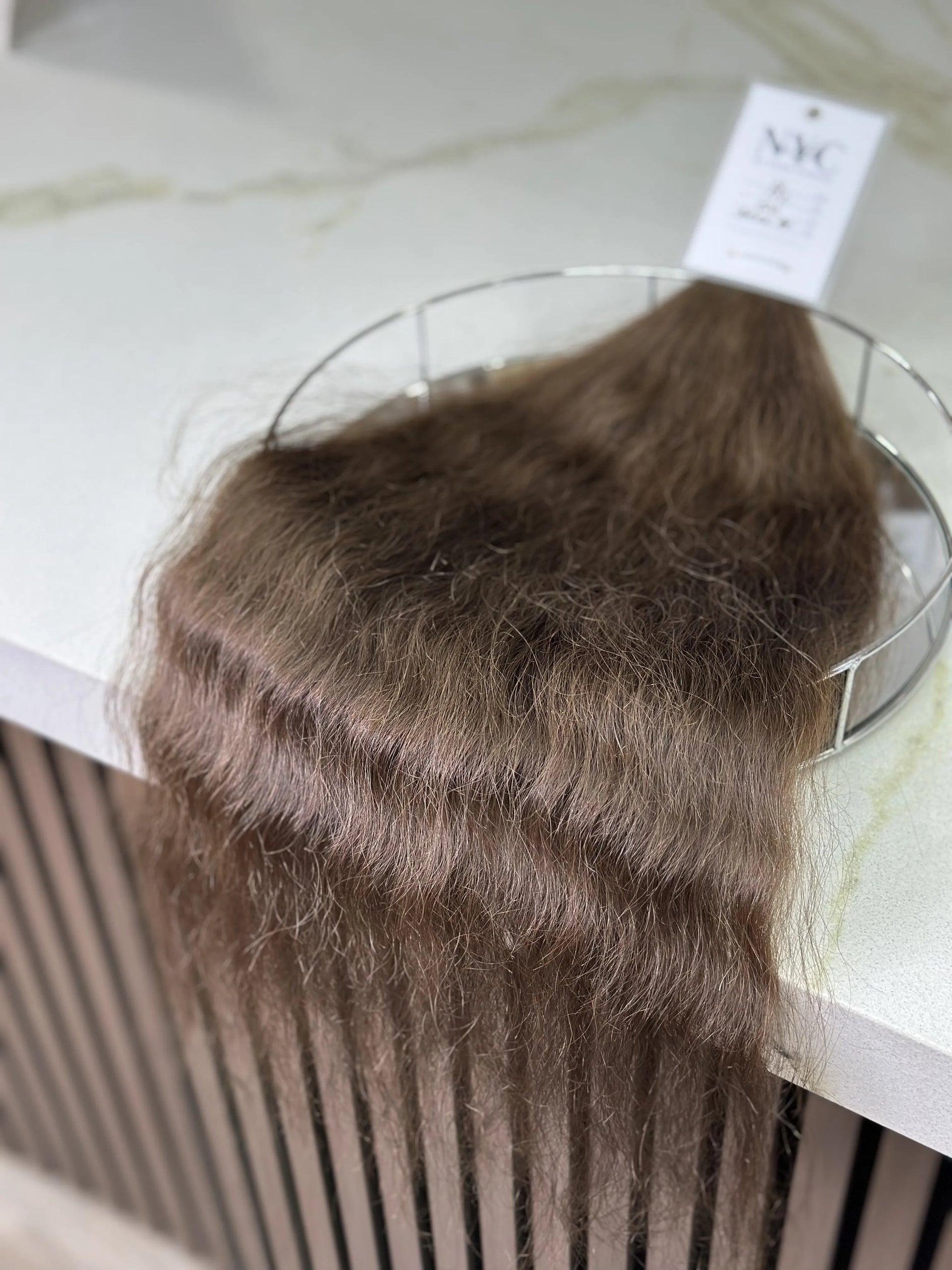 K-tip Slavic hair, colored, curly 22 inch, 103gr, 172str