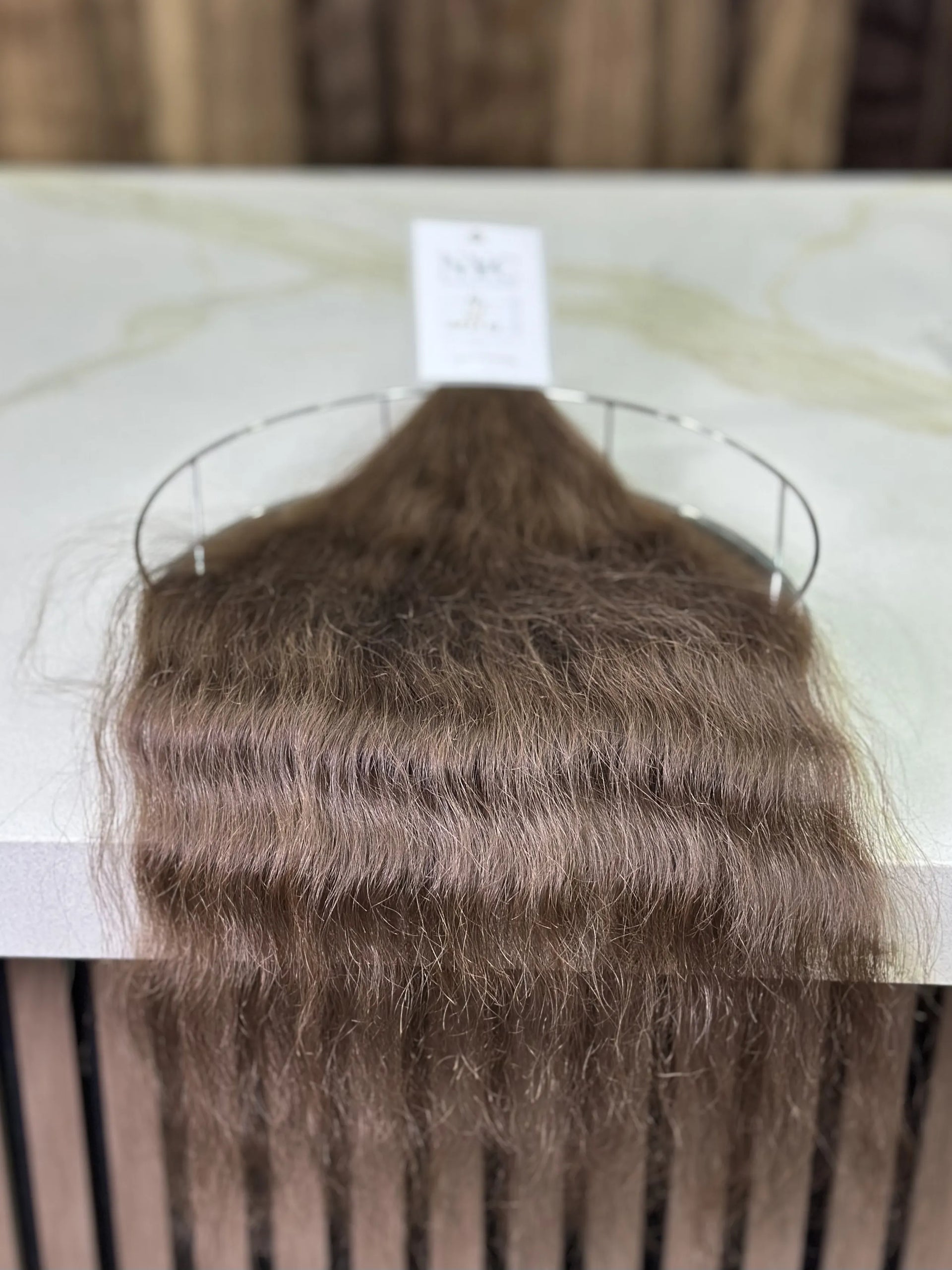 K-tip Slavic hair, colored, curly 22 inch, 103gr, 172str