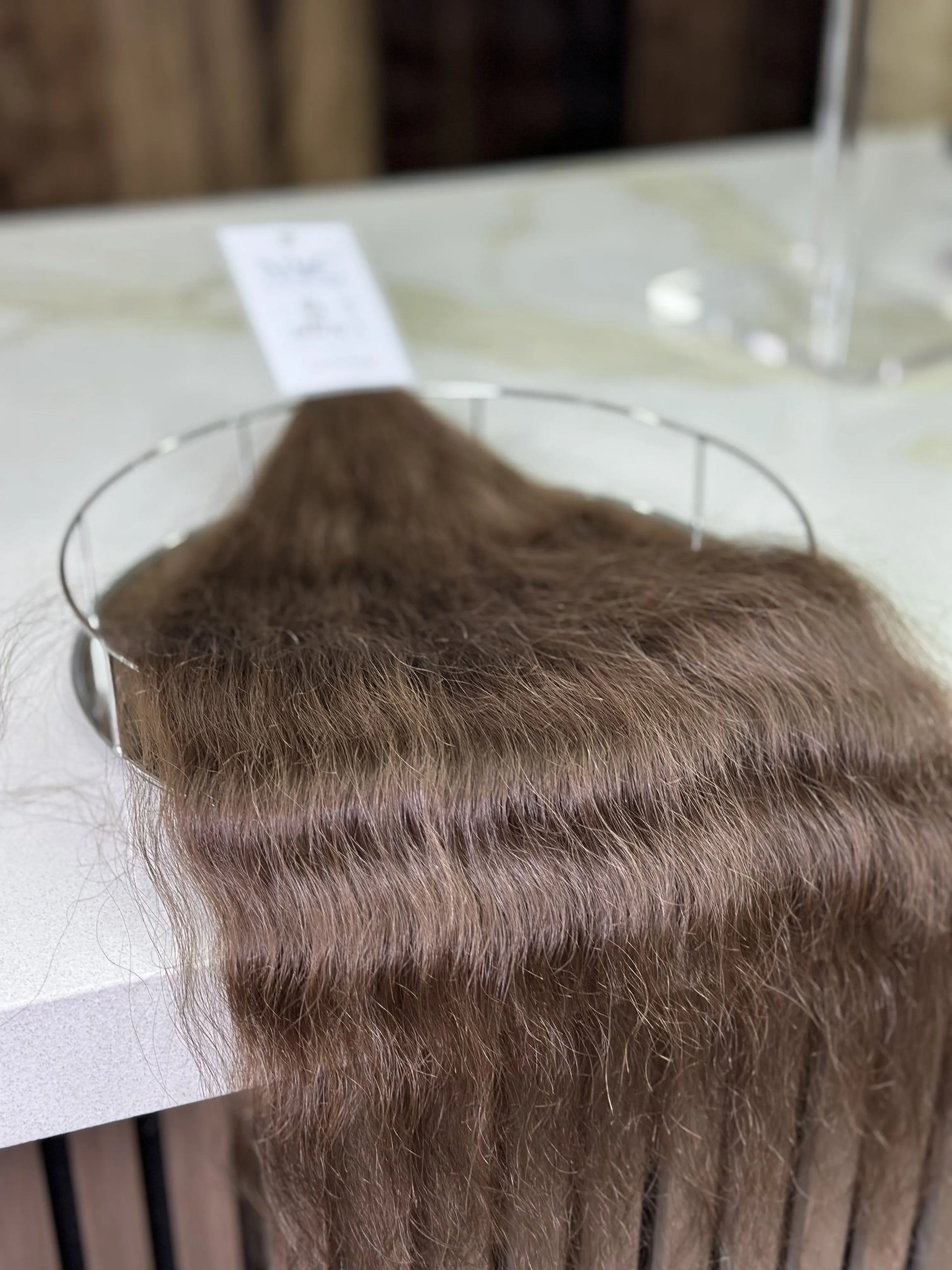 K-tip Slavic hair, colored, curly 22 inch, 103gr, 172str