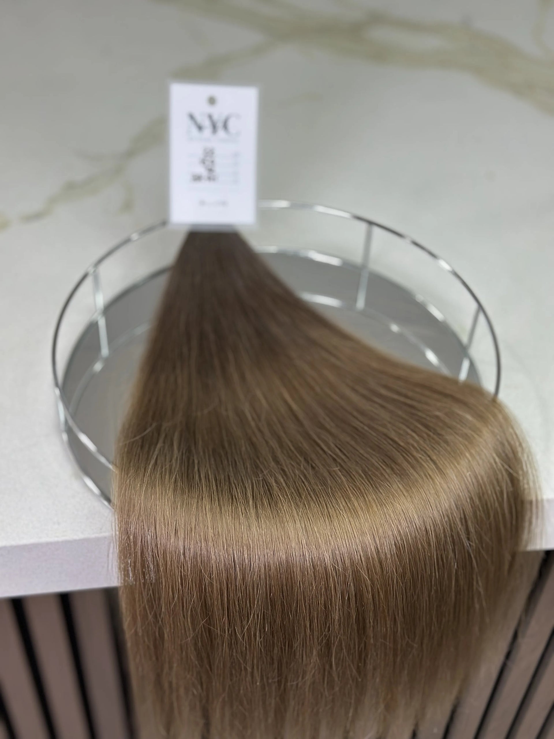 K-tip Slavic hair, colored, straight 22 inch, 110gr, 215str