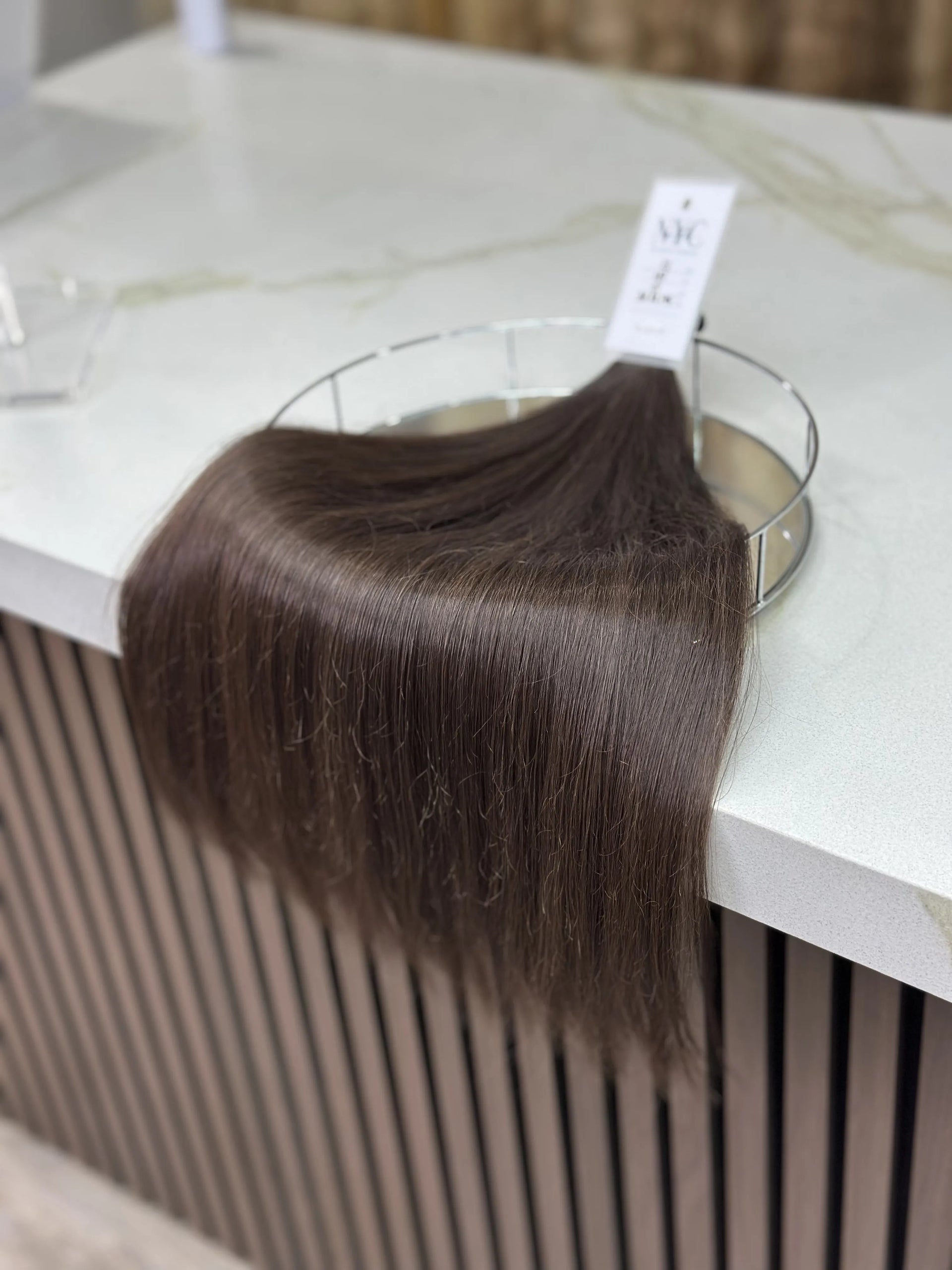 K-tip Slavic hair, colored, straight 22 inch, 111gr, 187str