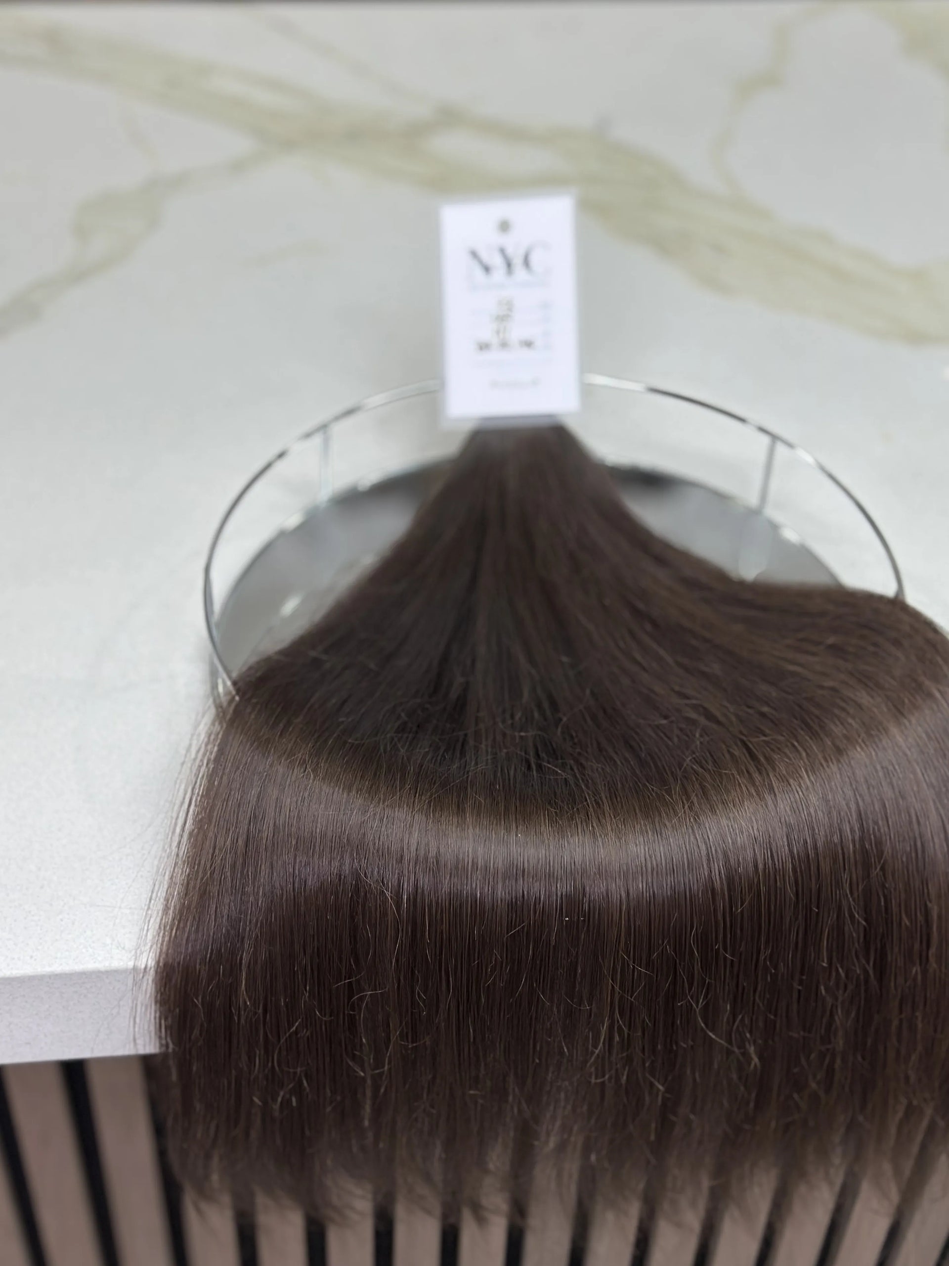 K-tip Slavic hair, colored, straight 22 inch, 111gr, 187str
