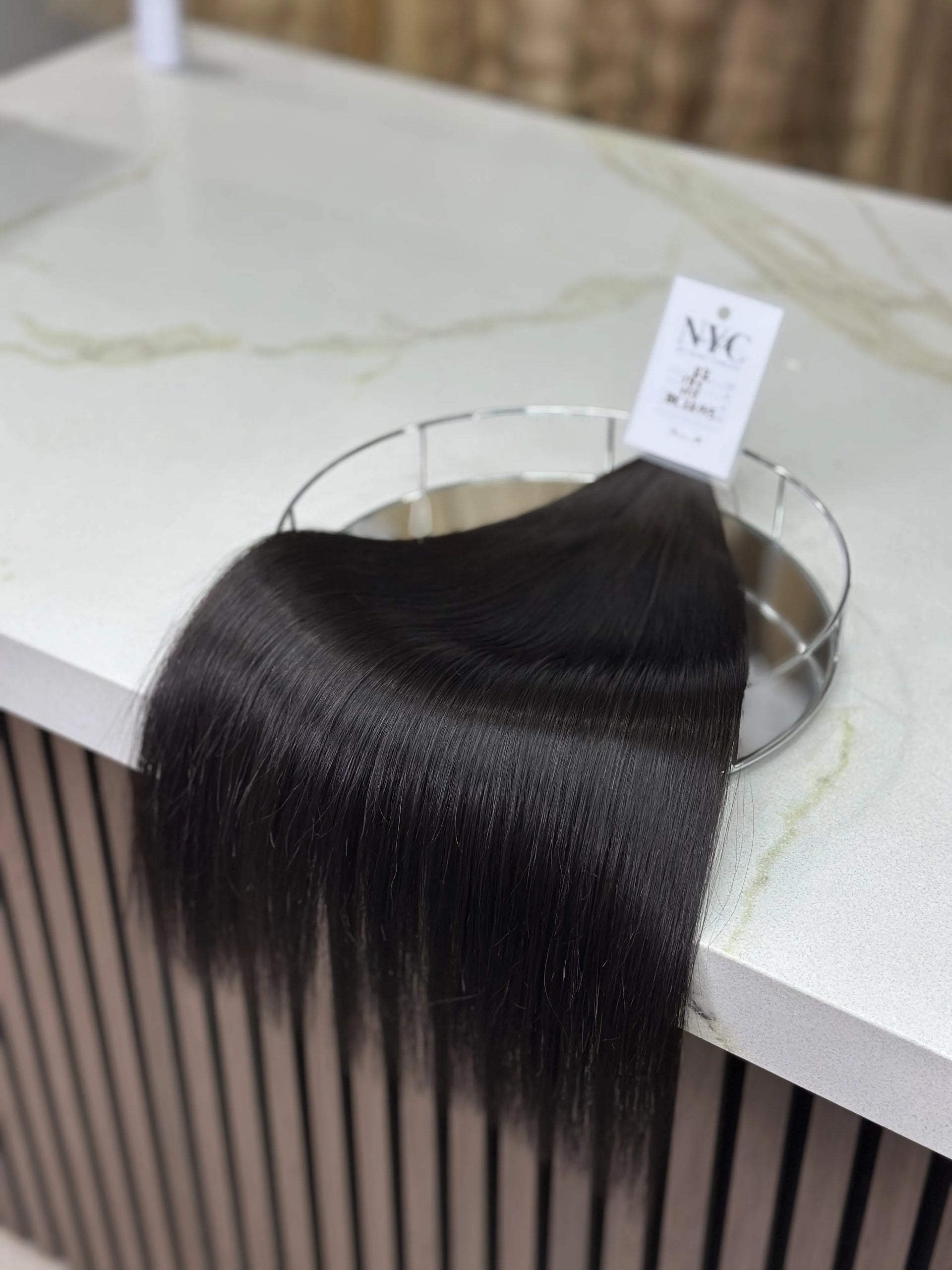 K-tip Slavic hair, colored, straight 22 inch, 117gr, 191str