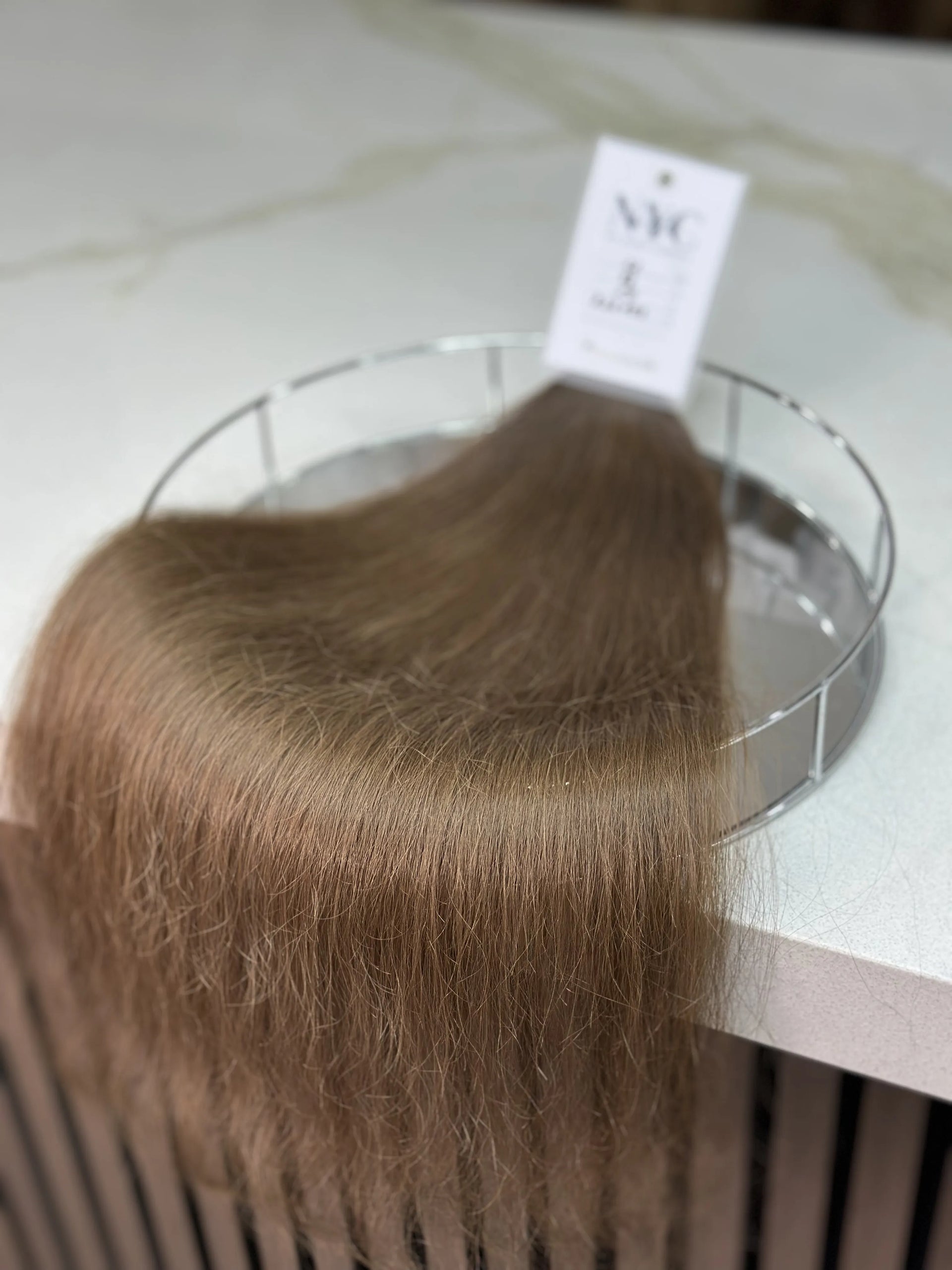 K-tip Slavic hair, colored, wavy 22 inch, 129gr, 193str