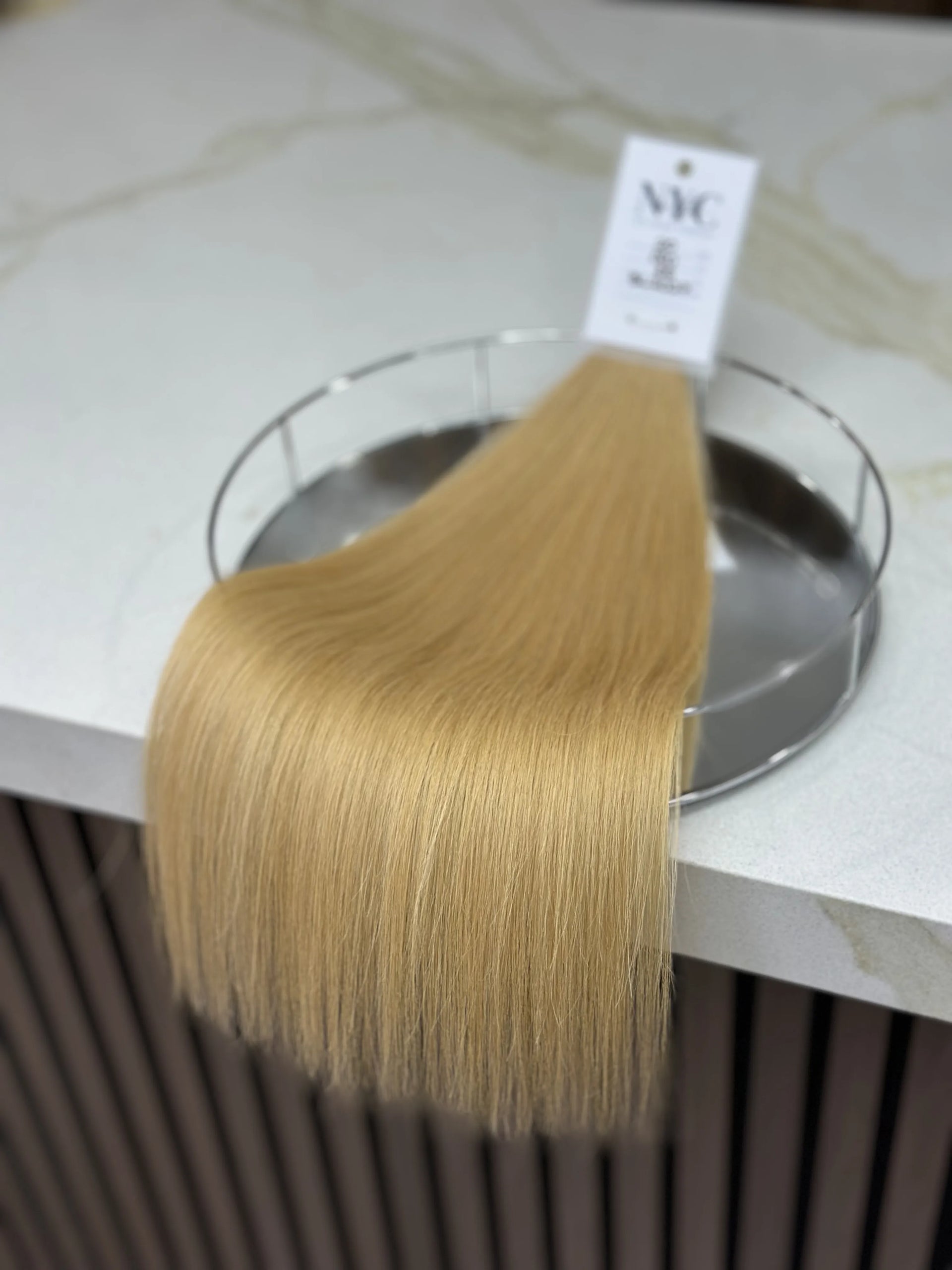 K-tip Slavic hair, colored, straight 20 inch, 86gr, 180 str