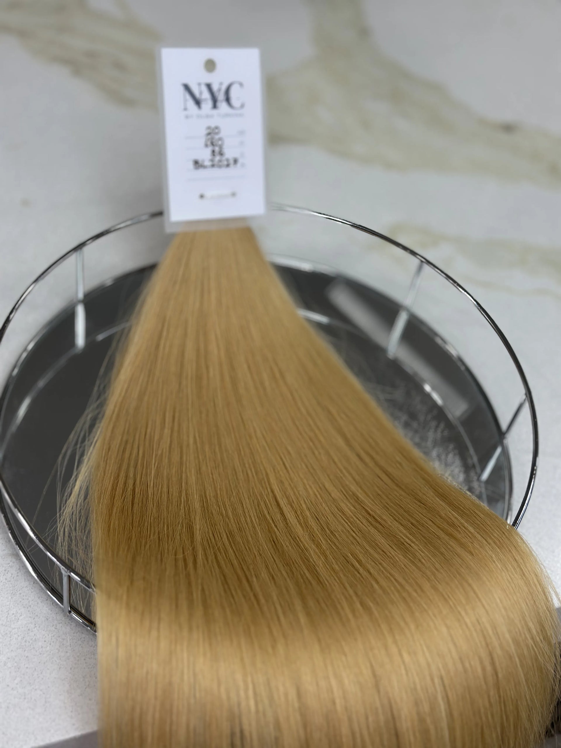 K-tip Slavic hair, colored, straight 20 inch, 86gr, 180 str