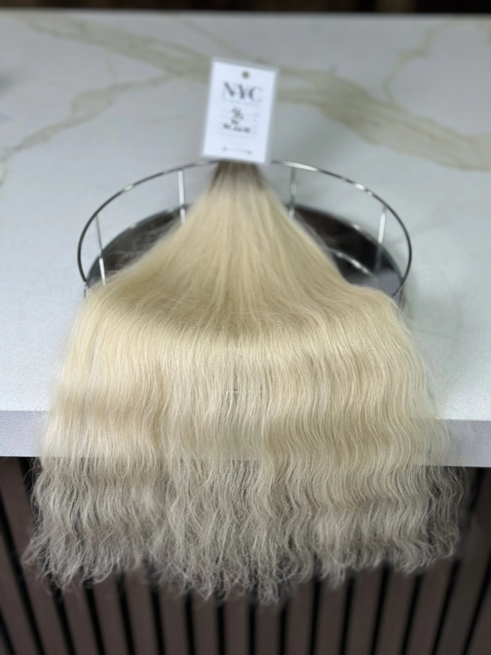 K-tip Slavic hair, colored, wavy 22 inch, 70gr, 153str