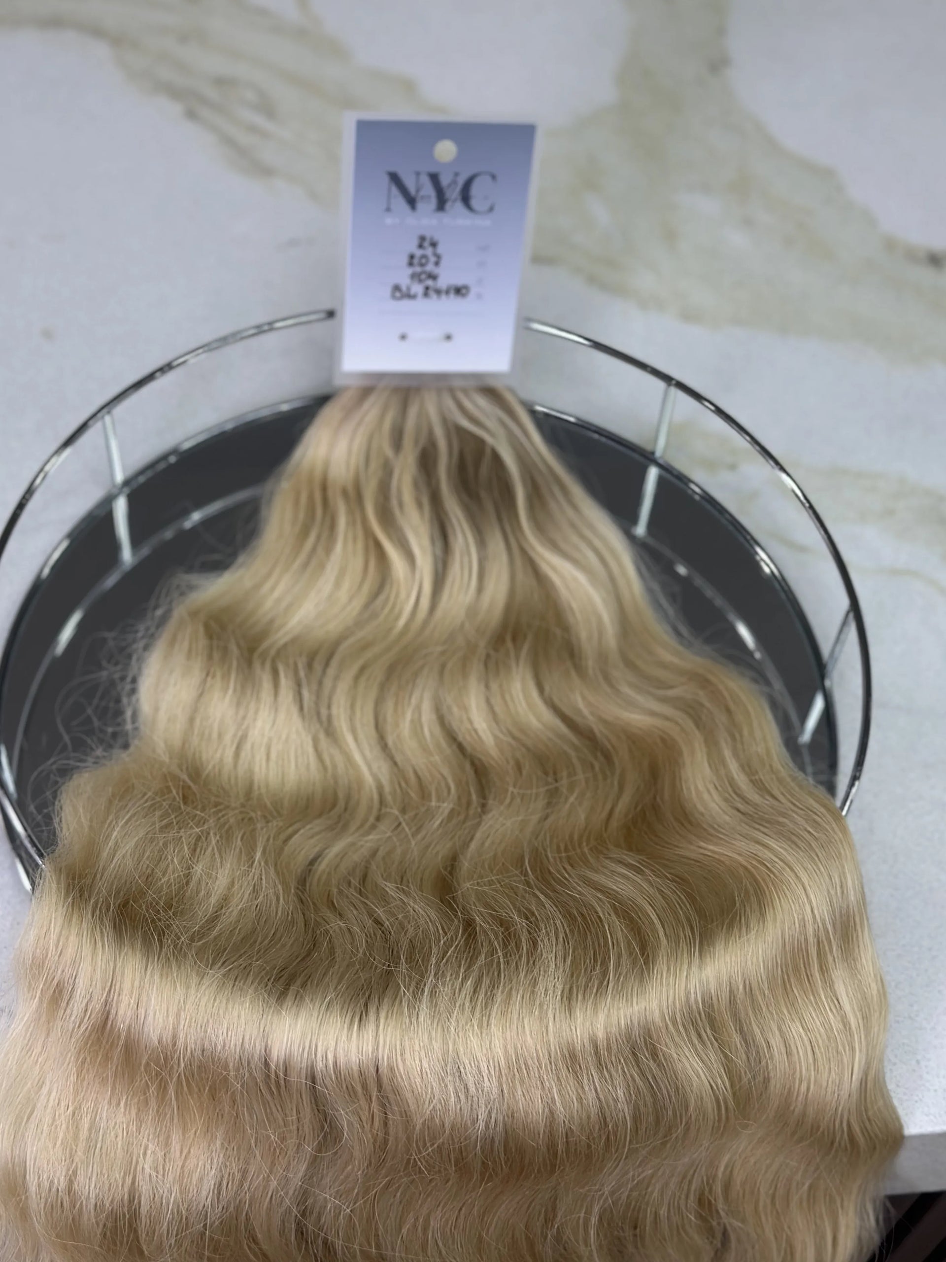 K-tip Slavic hair, colored, wavy 24 inch, 104gr, 207str