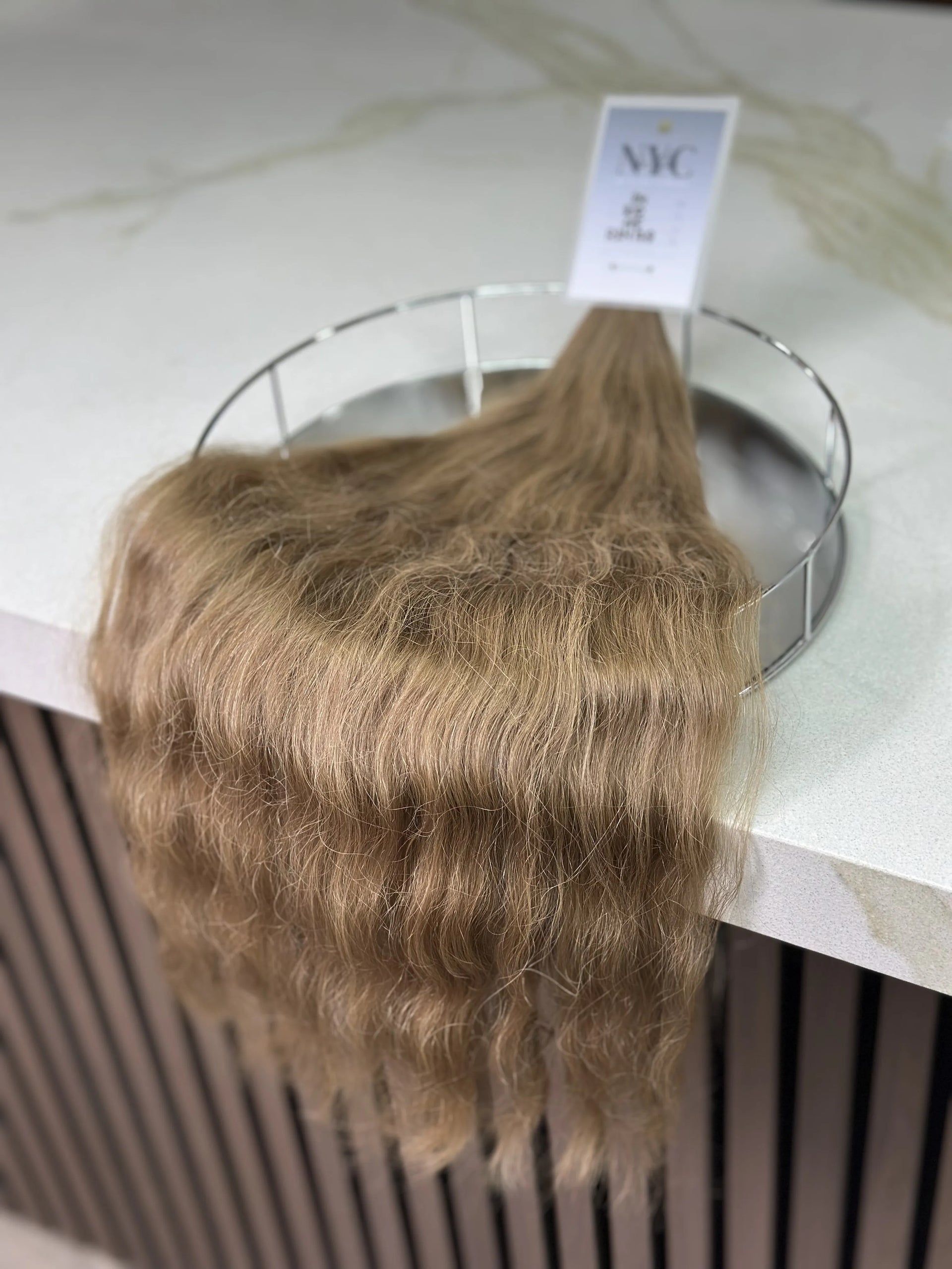 K-tip Slavic hair, colored, wavy 24 inch, 1115gr, 210str