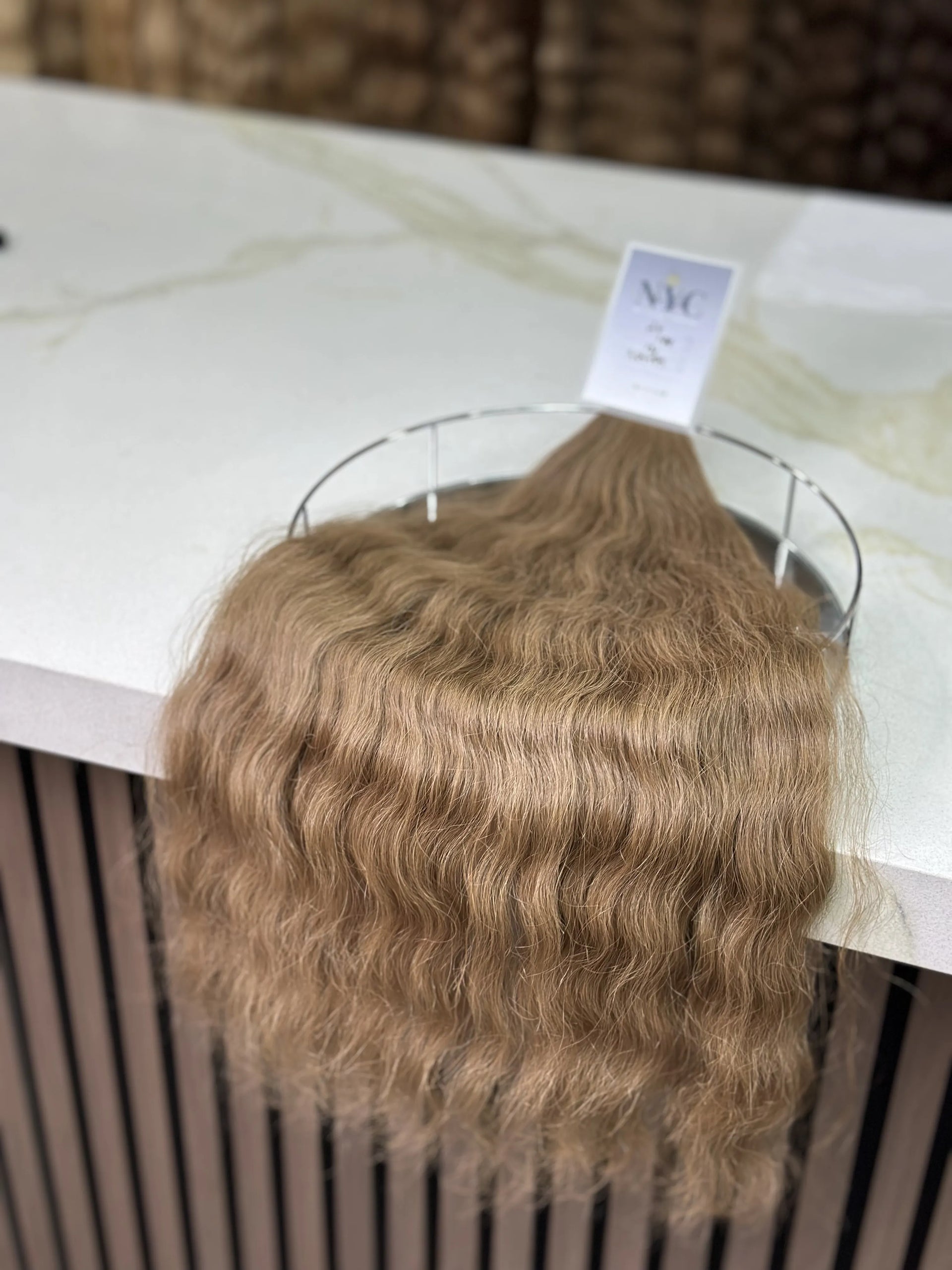 K-tip Slavic hair, colored, wavy 24 inch, 131gr, 199str