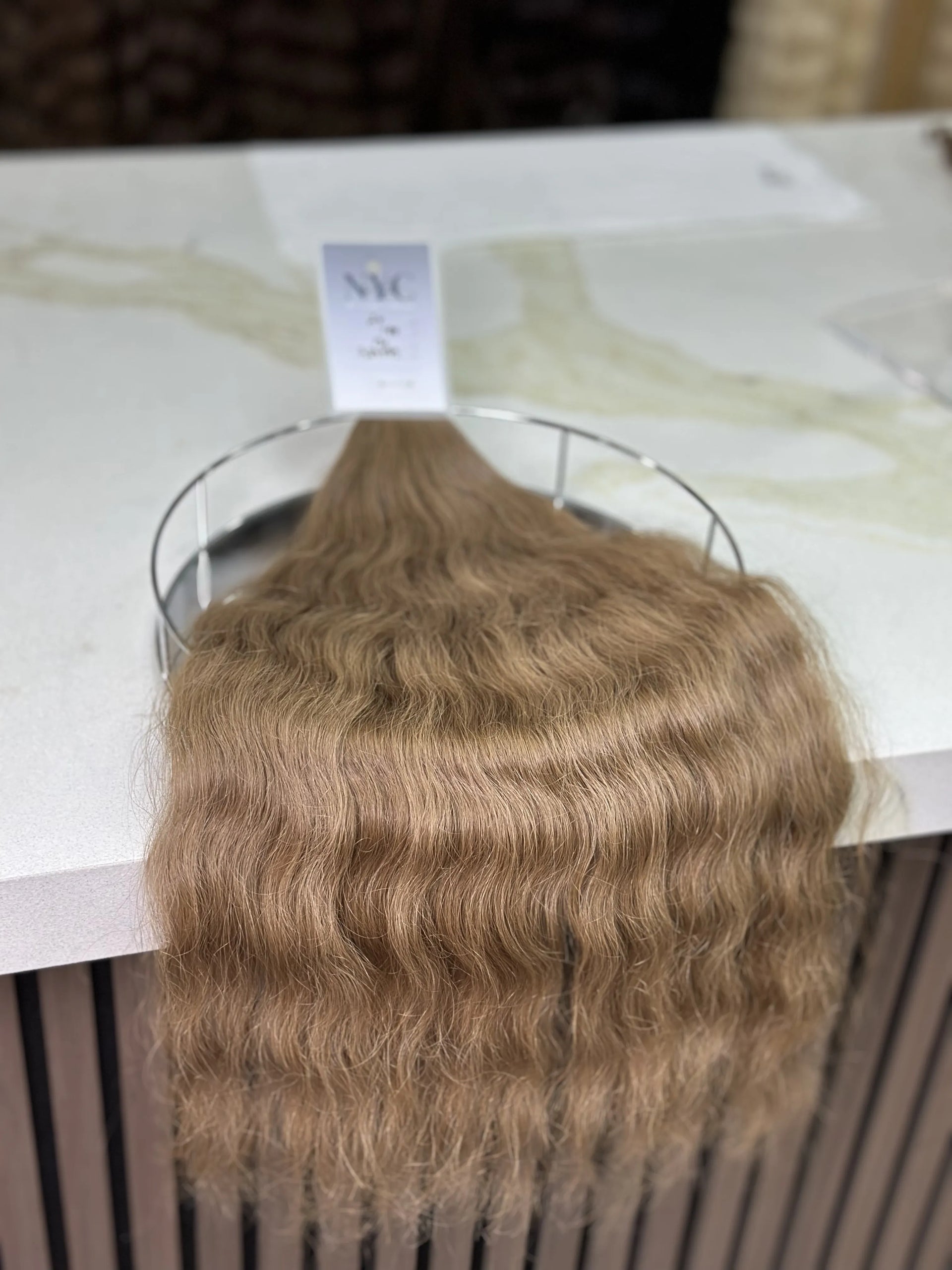 K-tip Slavic hair, colored, wavy 24 inch, 131gr, 199str