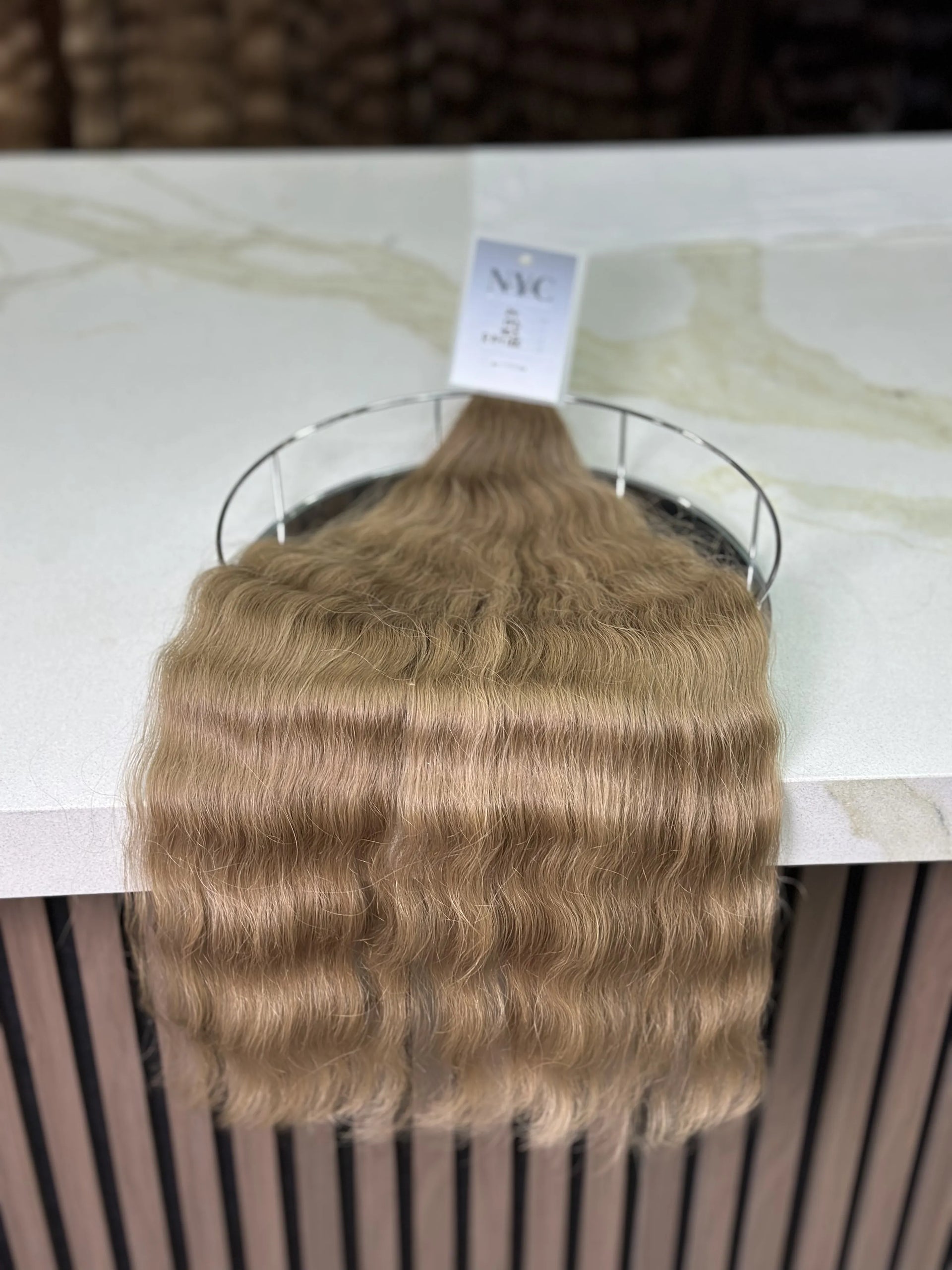 K-tip Slavic hair, colored, wavy 24 inch, 103gr, 173str