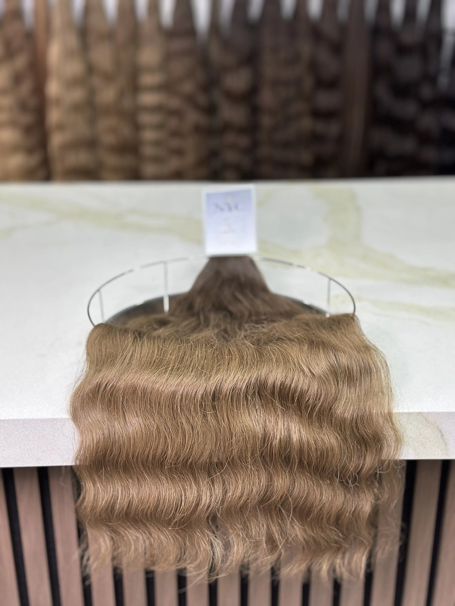 K-tip Slavic hair, colored, wavy 24 inch, 132gr, 198str