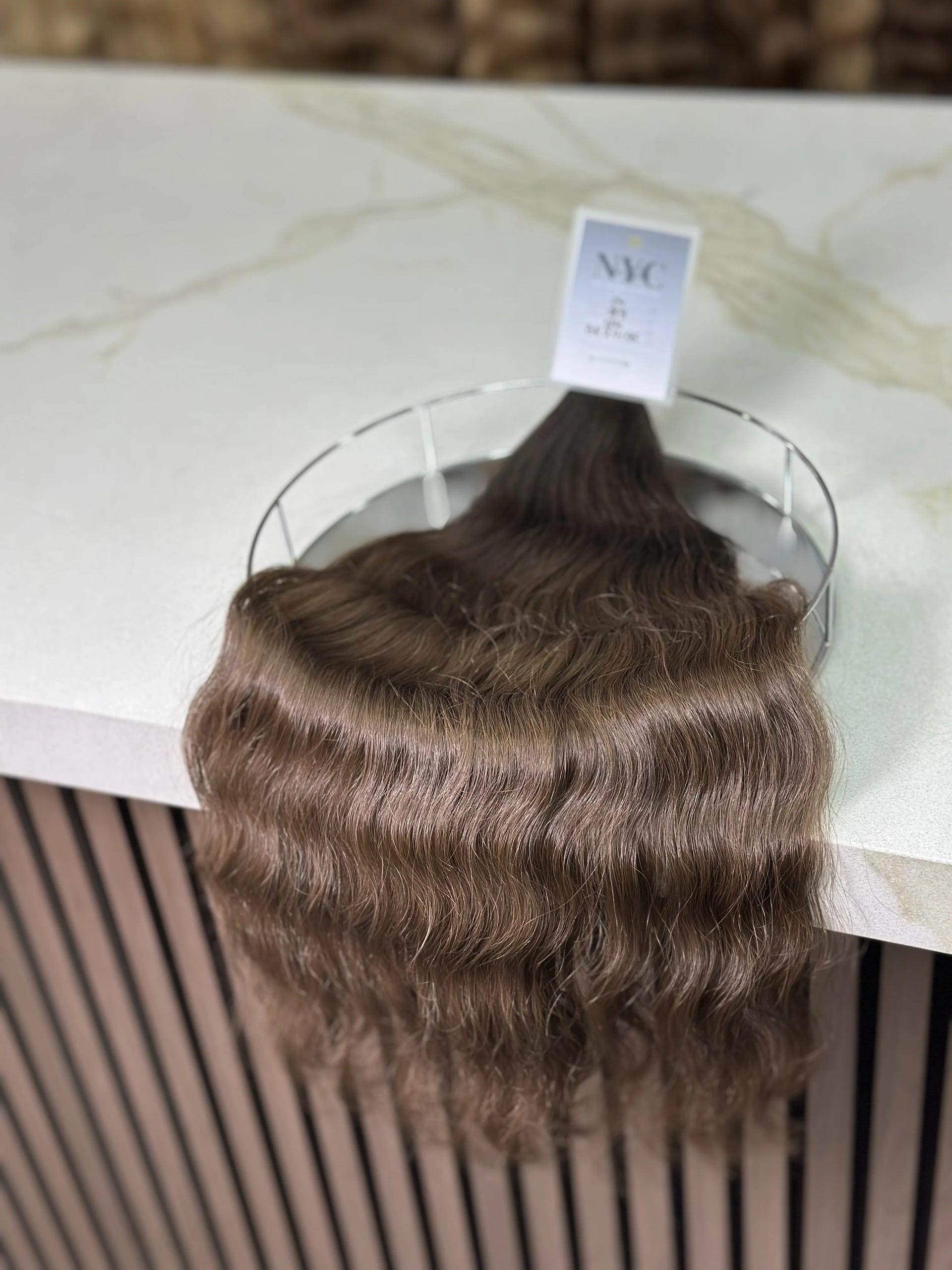 K-tip Slavic hair, colored, wavy 24 inch, 124gr, 189str