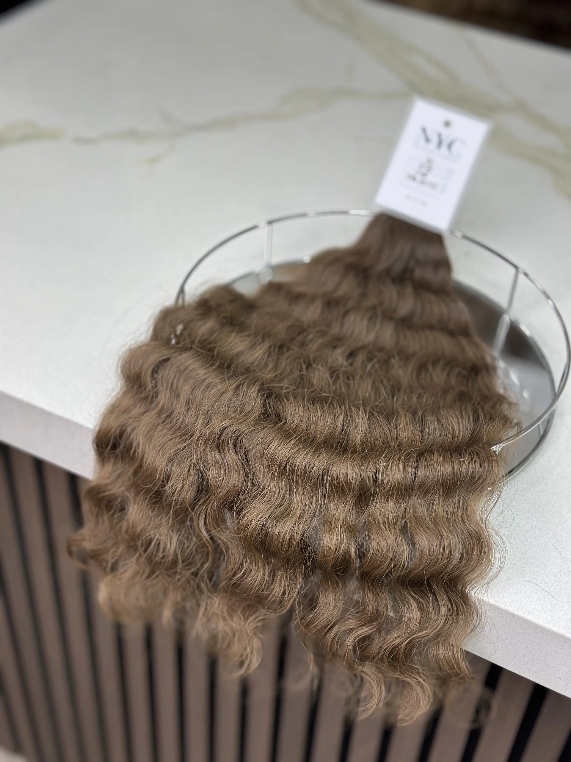 K-tip Slavic hair, colored, curly 20 inch, 146gr, 258str