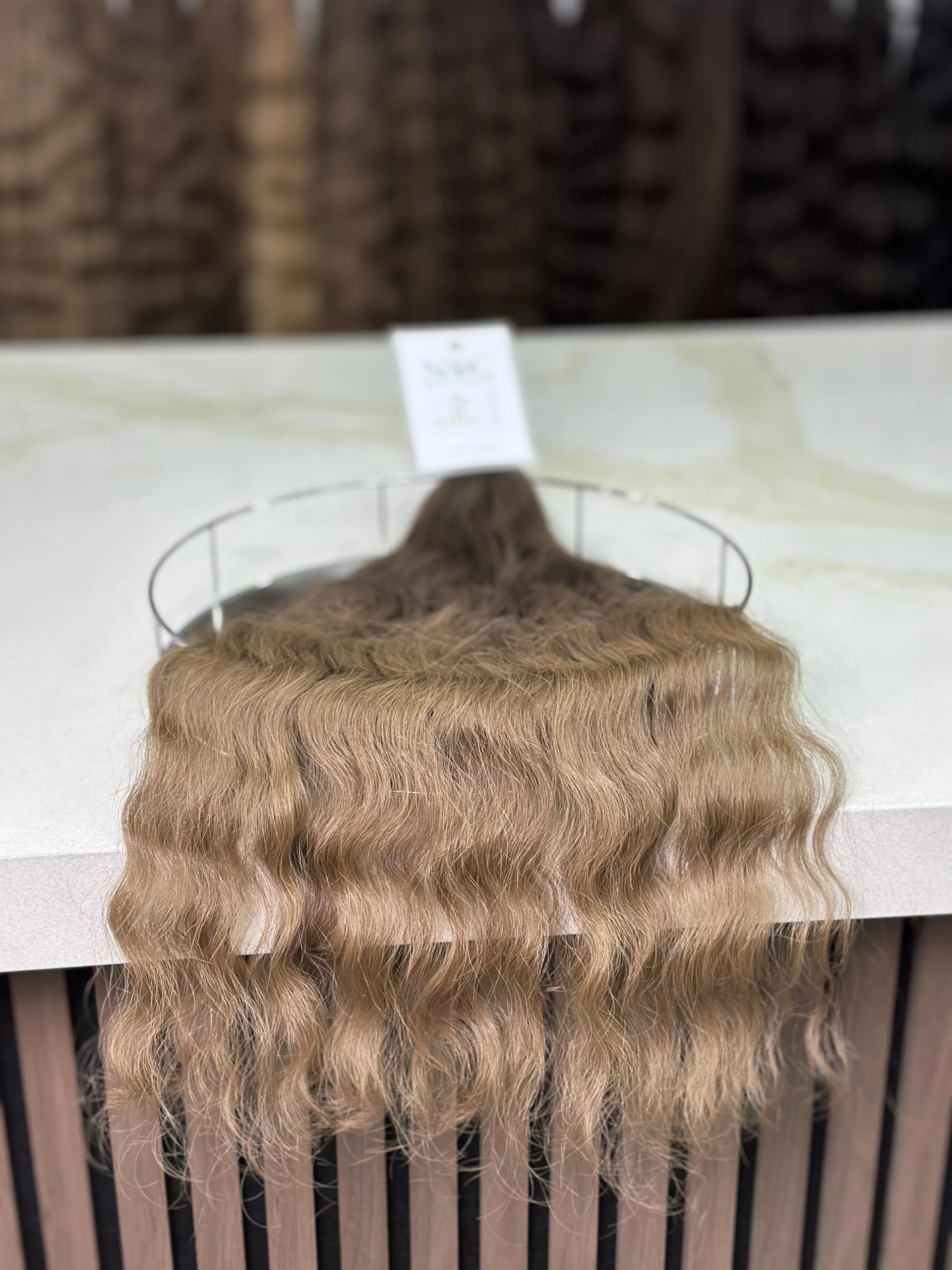 K-tip Slavic hair, colored, wavy 22 inch, 98gr, 208str