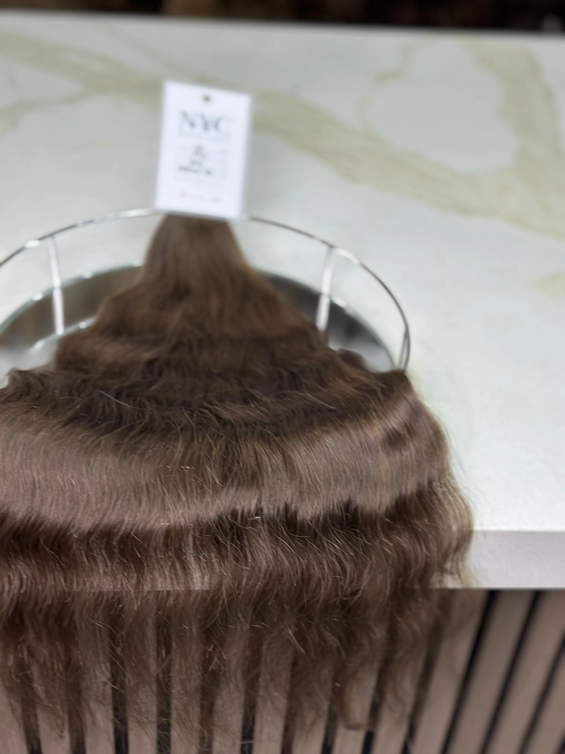 K-tip Slavic hair, colored, curly 22 inch, 103gr, 172str