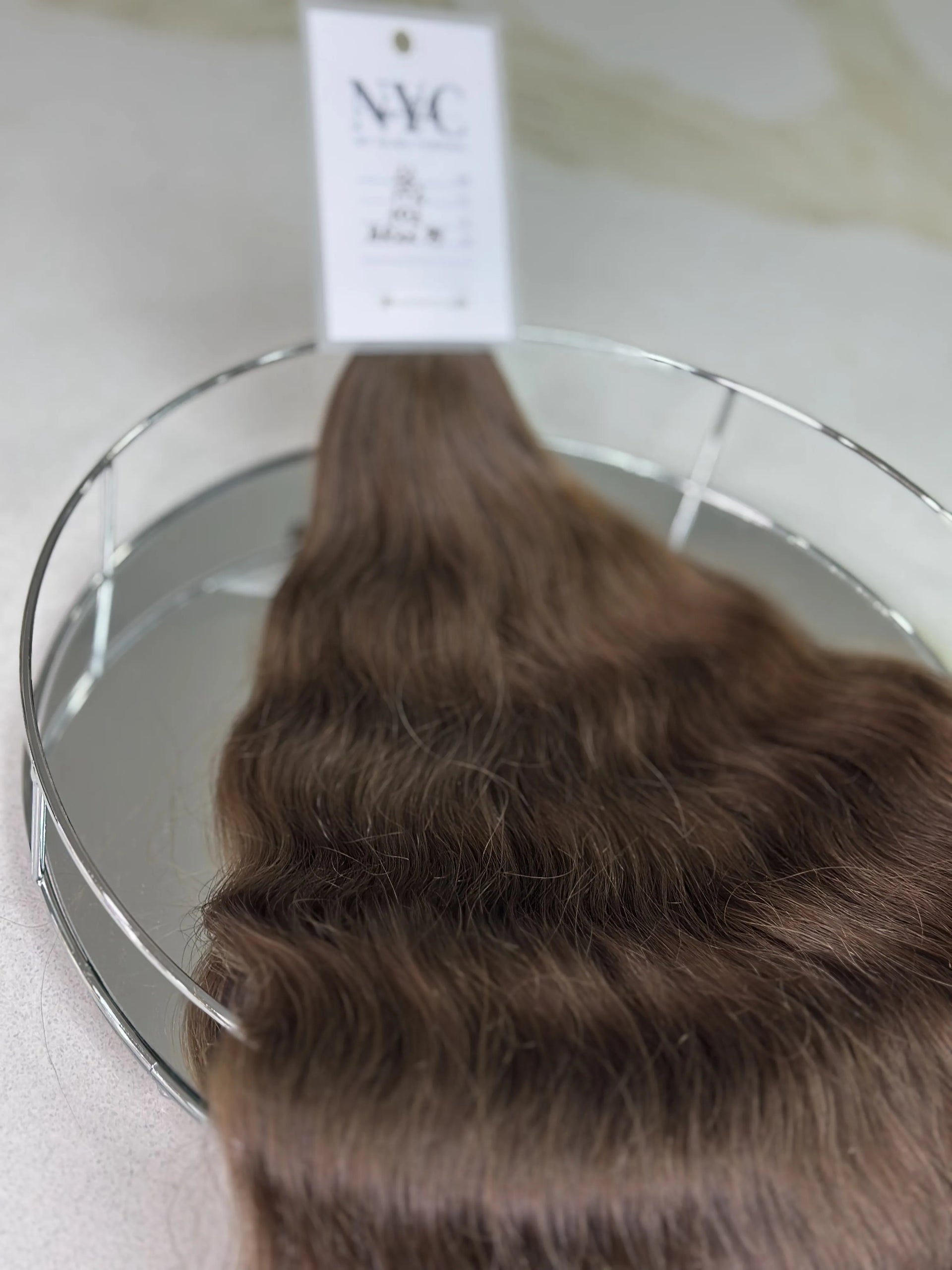 K-tip Slavic hair, colored, curly 22 inch, 103gr, 172str