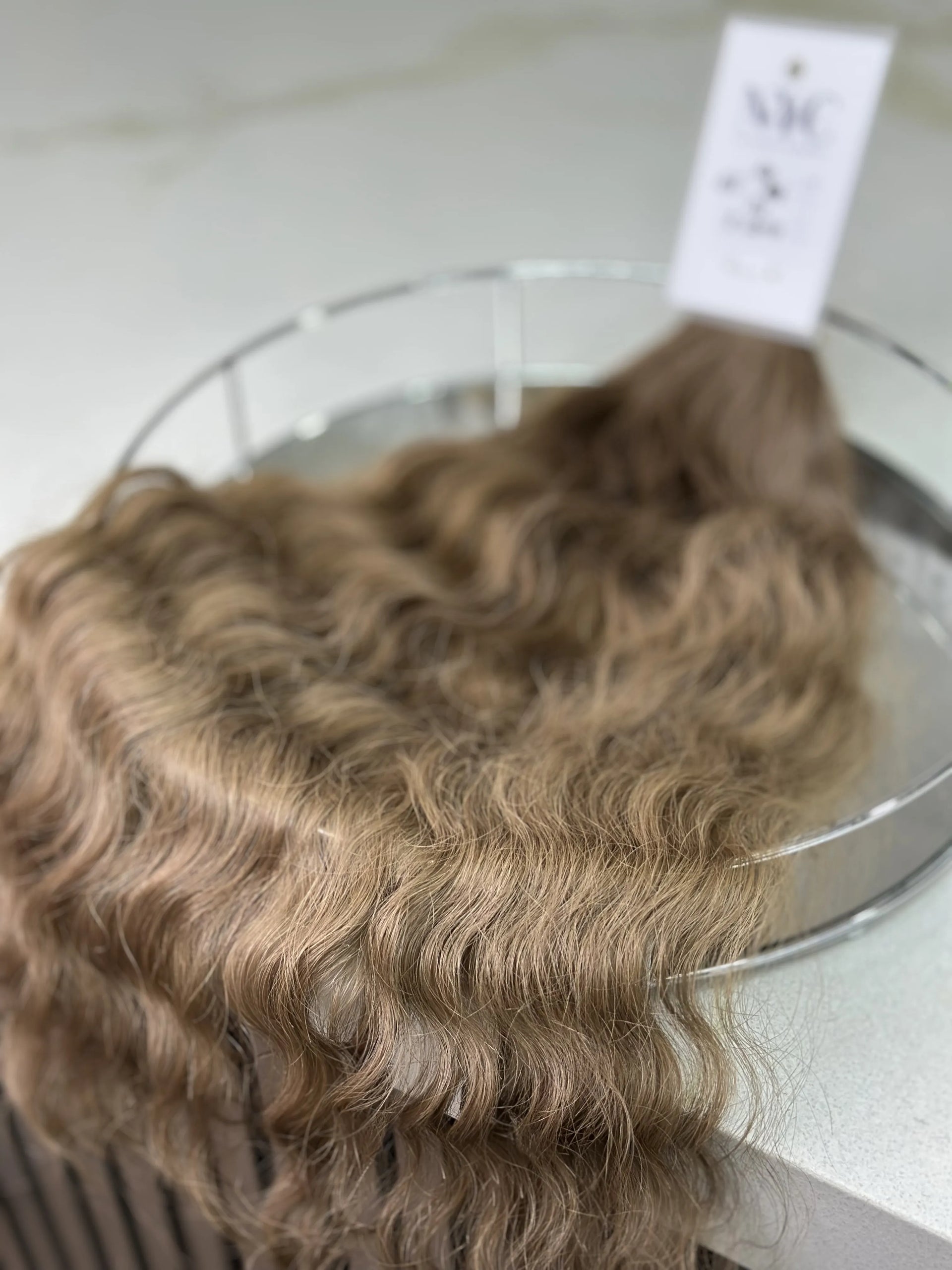 K-tip Slavic hair, colored, curly 20 inch, 79gr, 158str